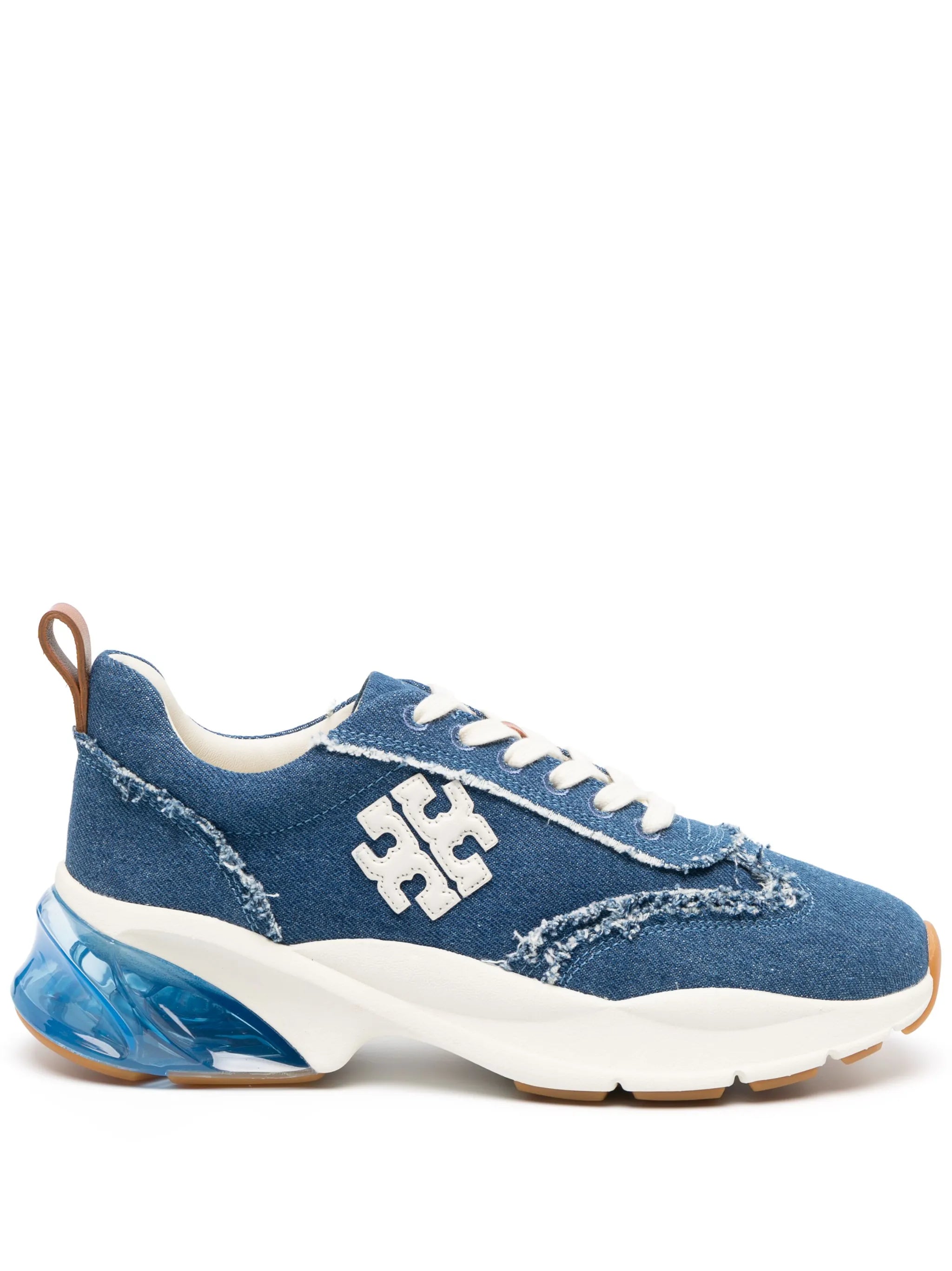 Good Luck distressed-finish denim sneakers