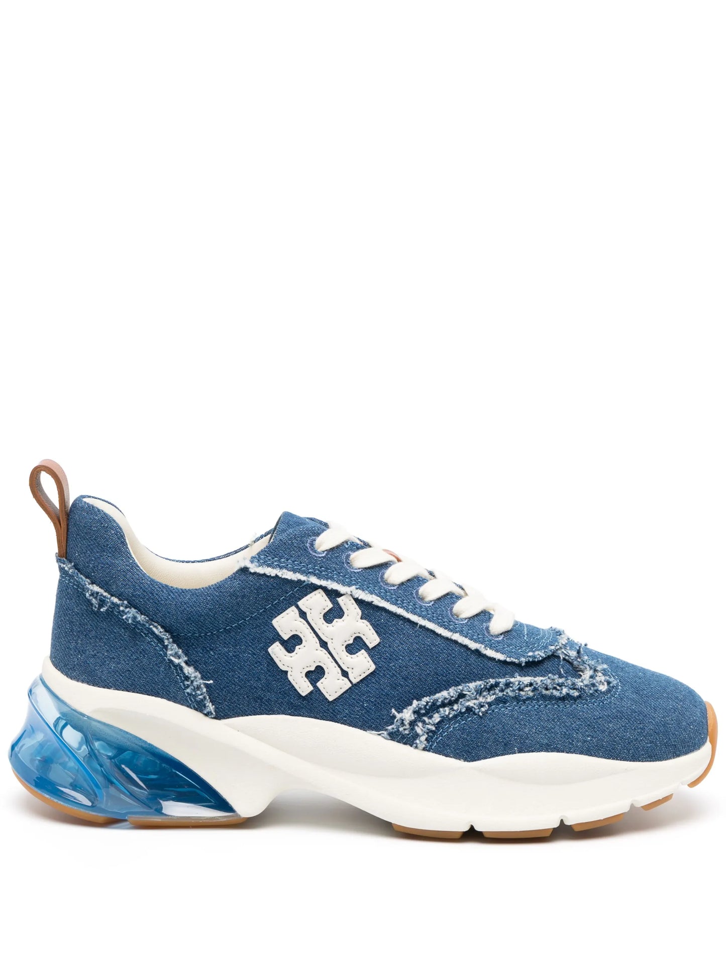 Good Luck distressed-finish denim sneakers