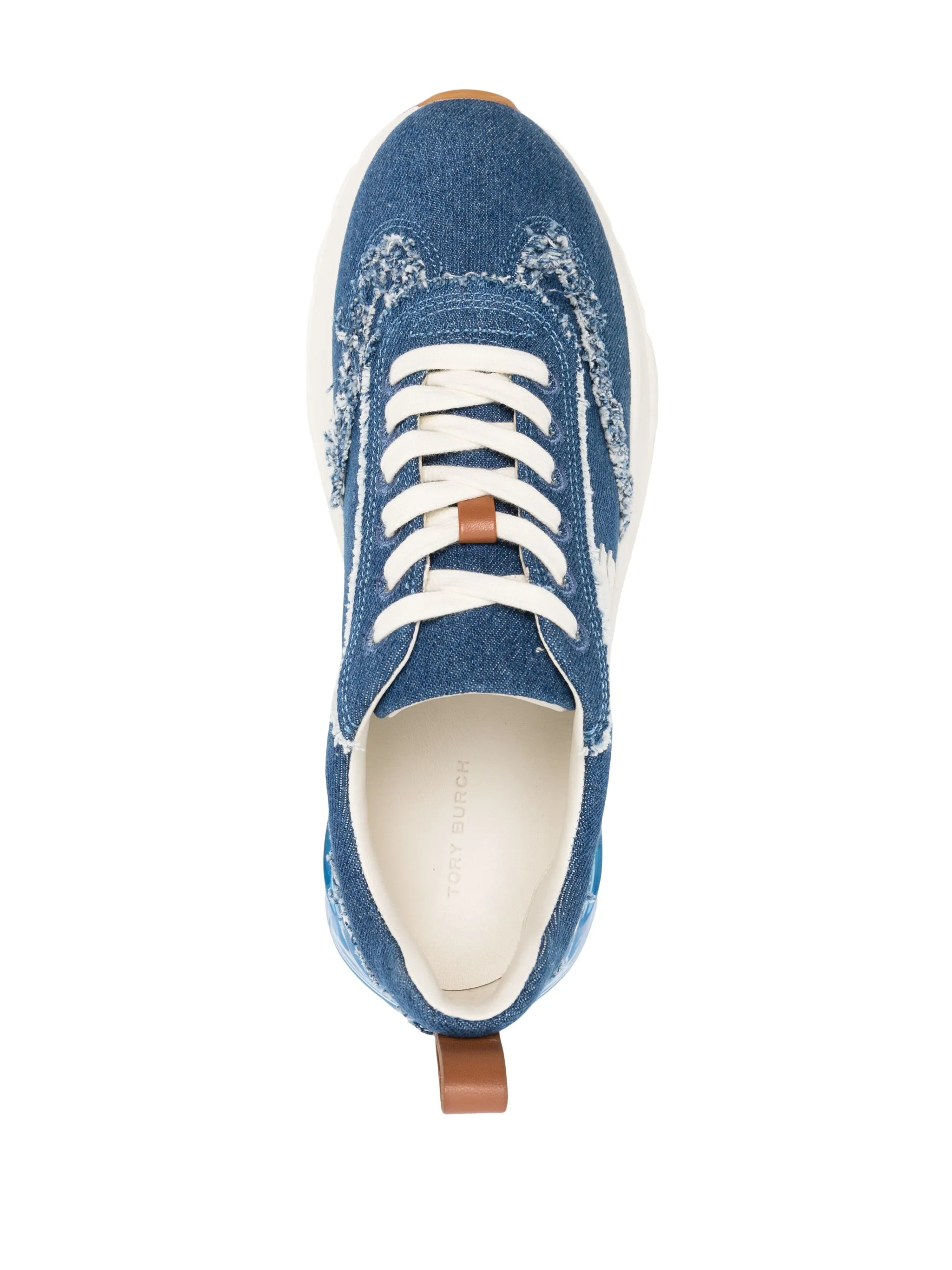 Good Luck distressed-finish denim sneakers