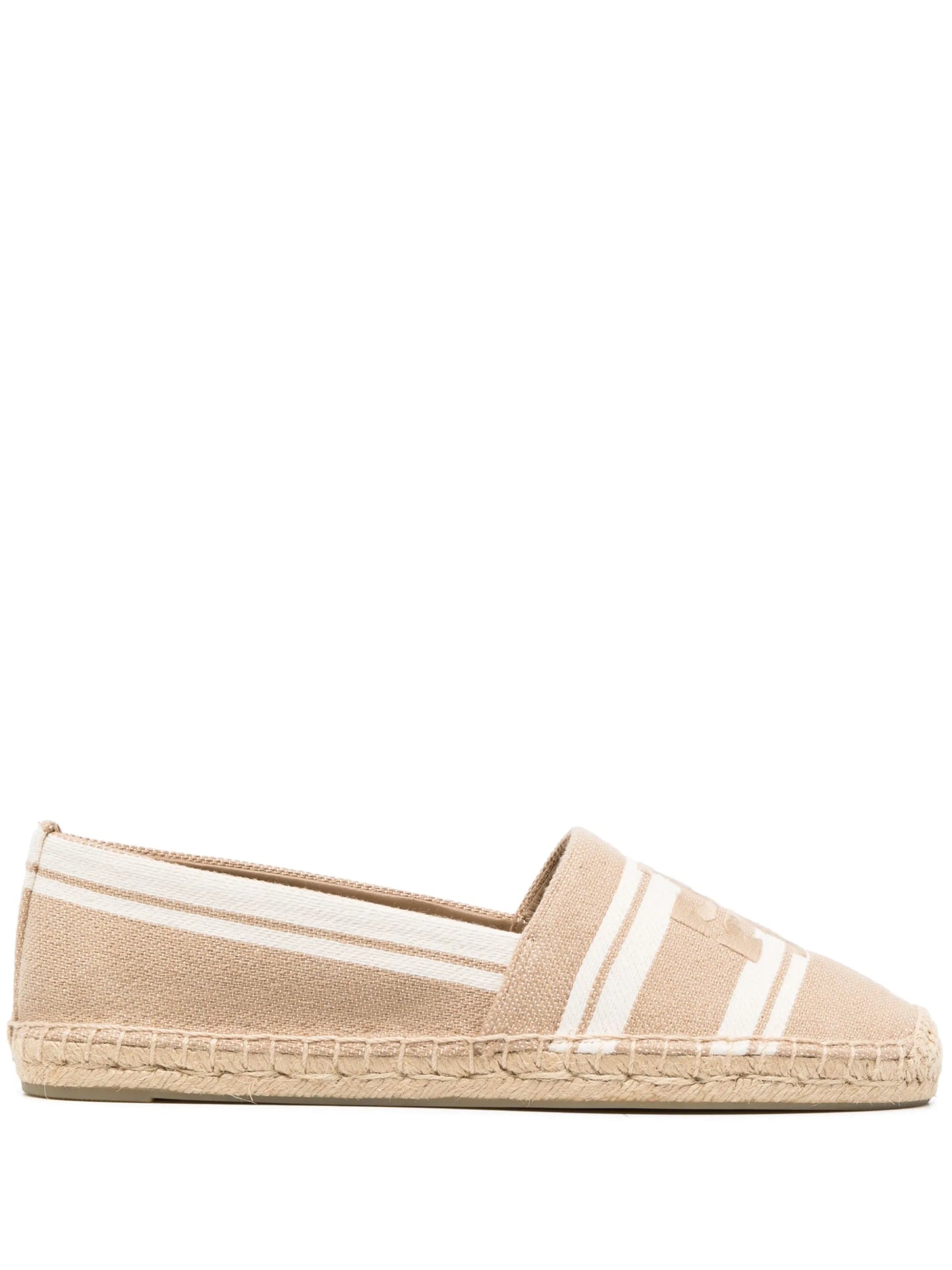 logo-embroidered flat espadrilles
