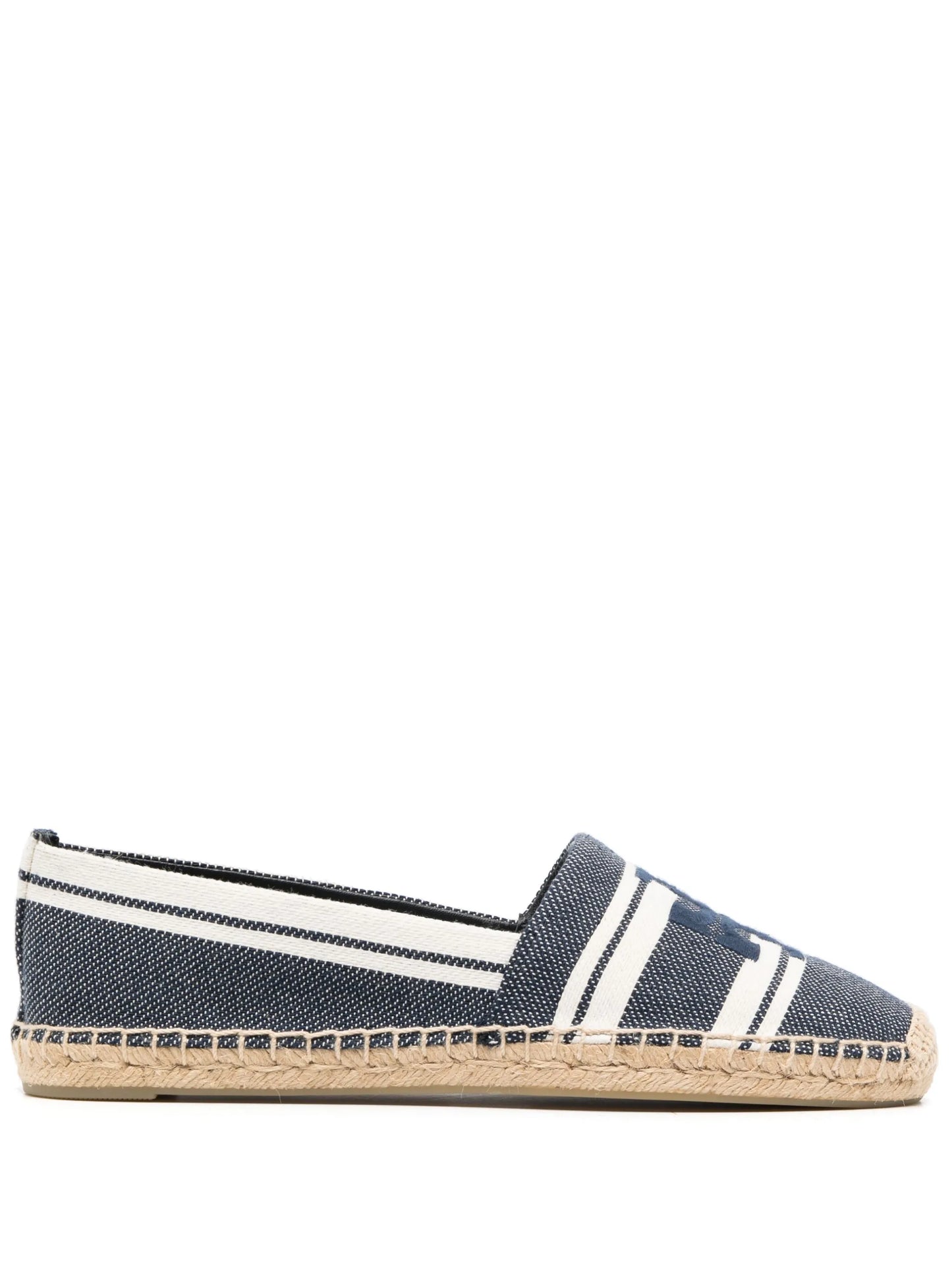 logo-embroidered flat espadrilles