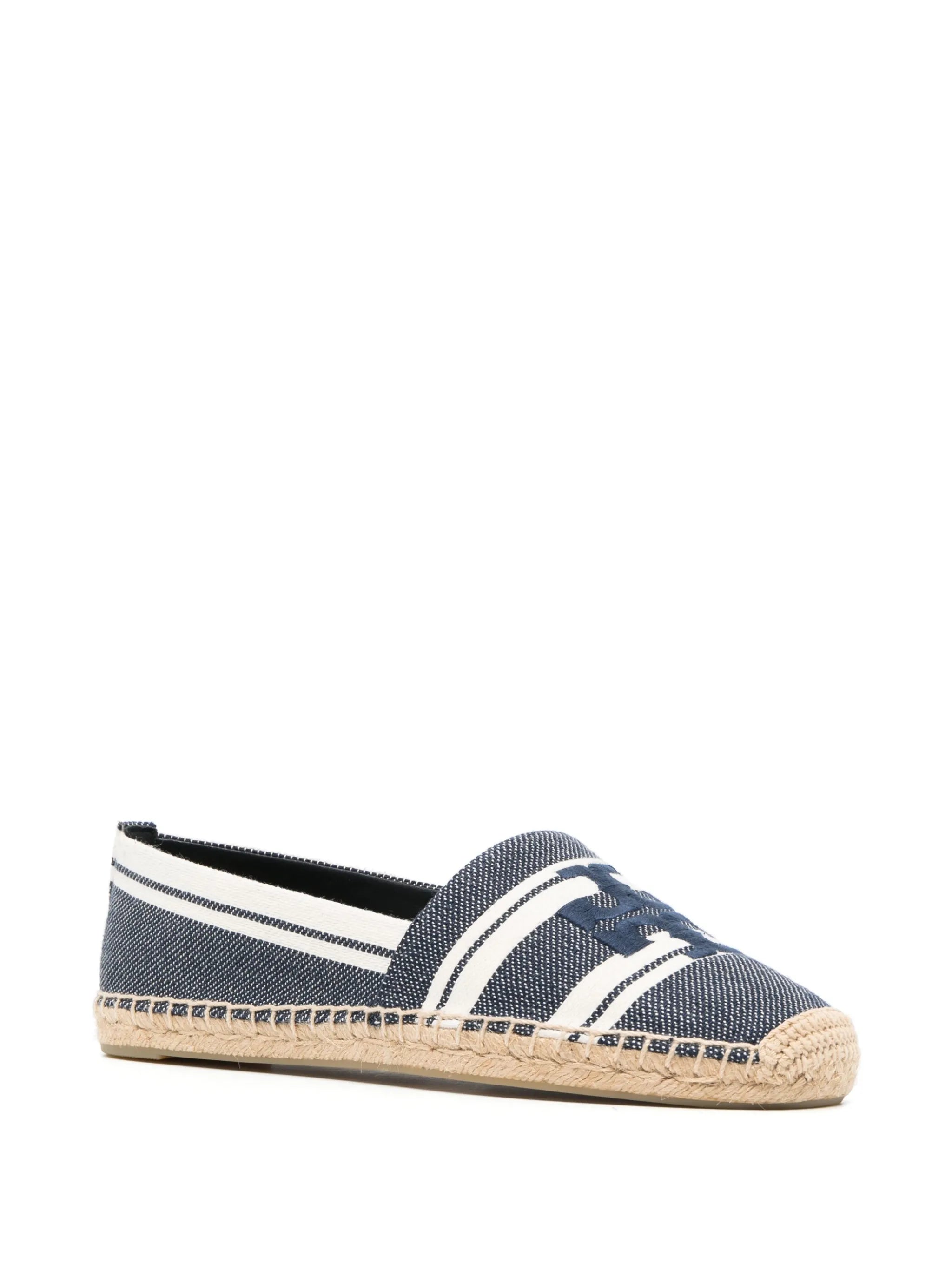 logo-embroidered flat espadrilles