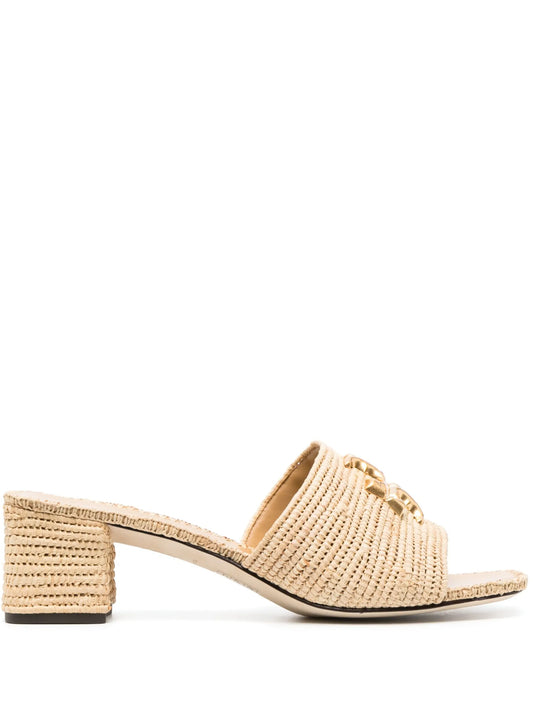 55mm Eleanor raffia sandals