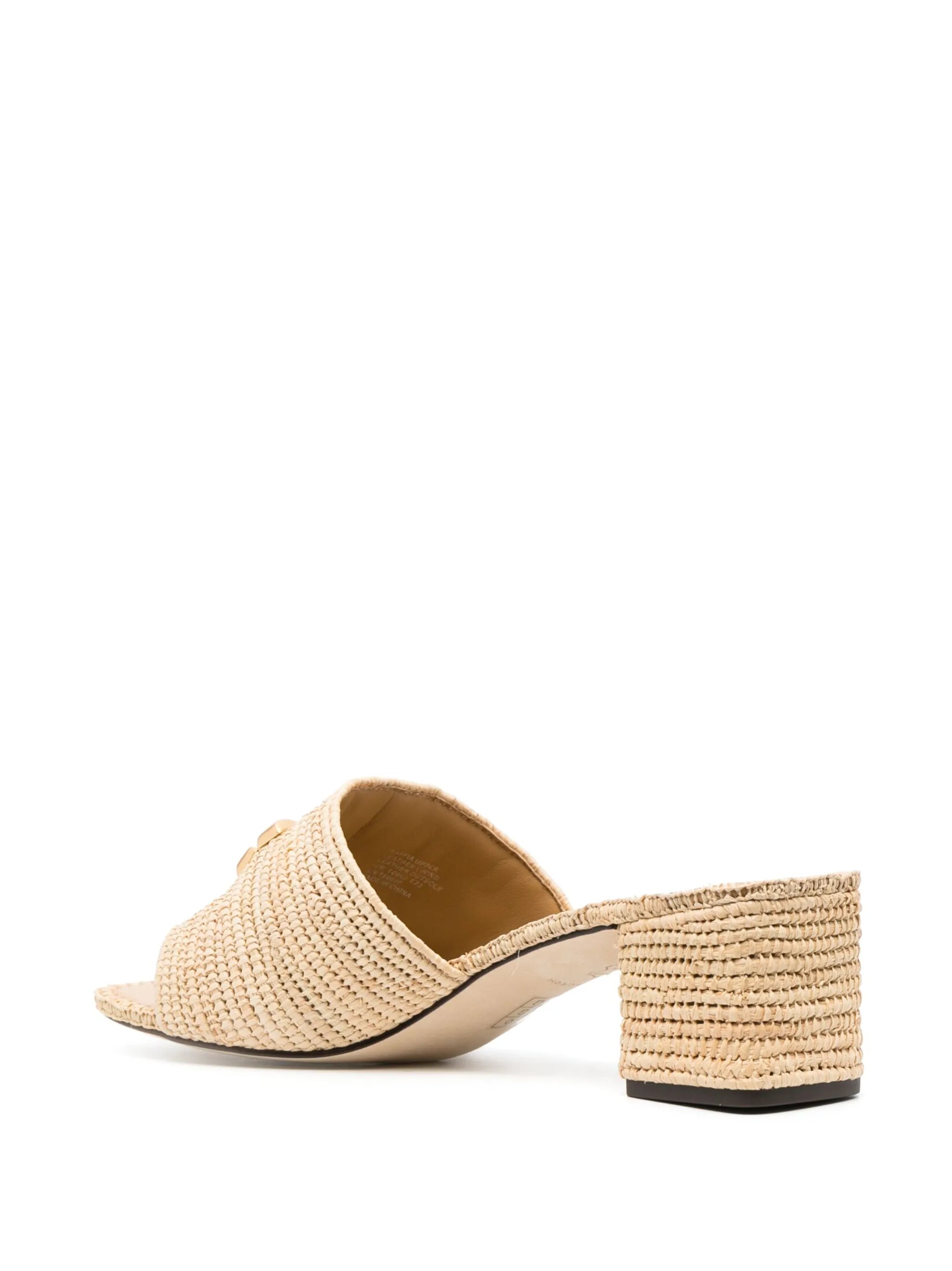 55mm Eleanor raffia sandals