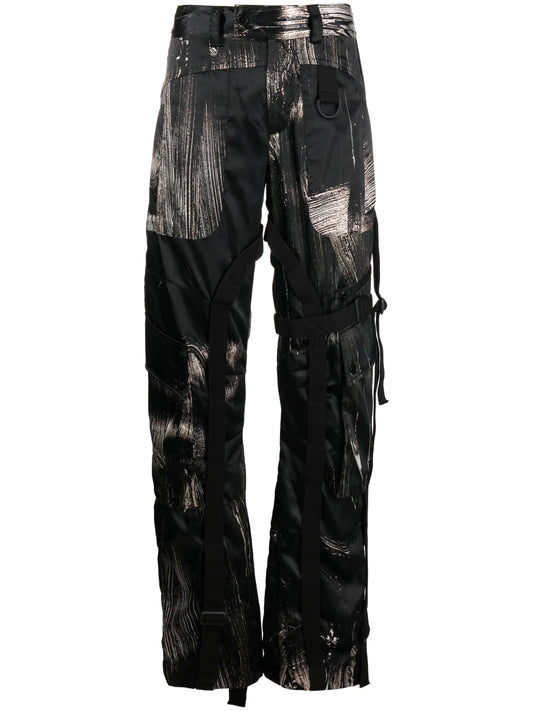 cargo wide-leg trousers