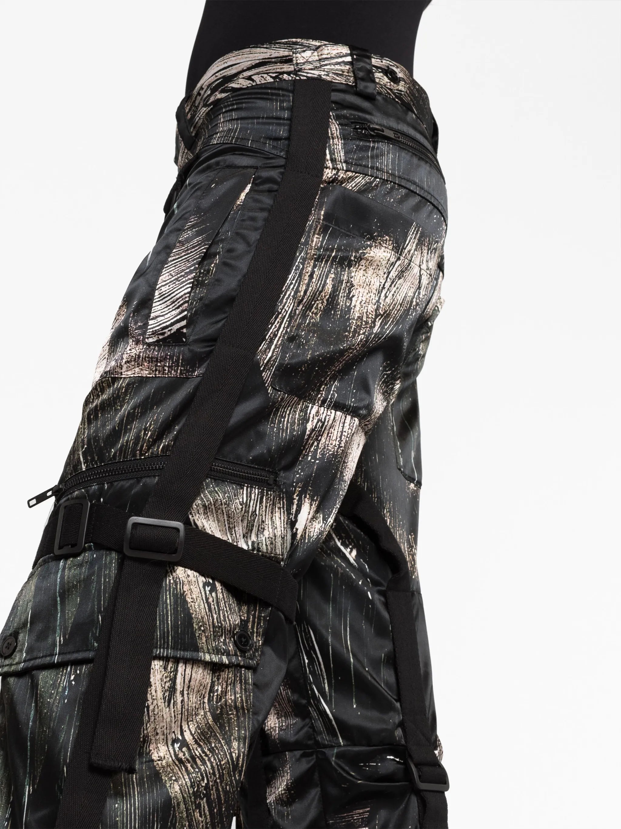 cargo wide-leg trousers
