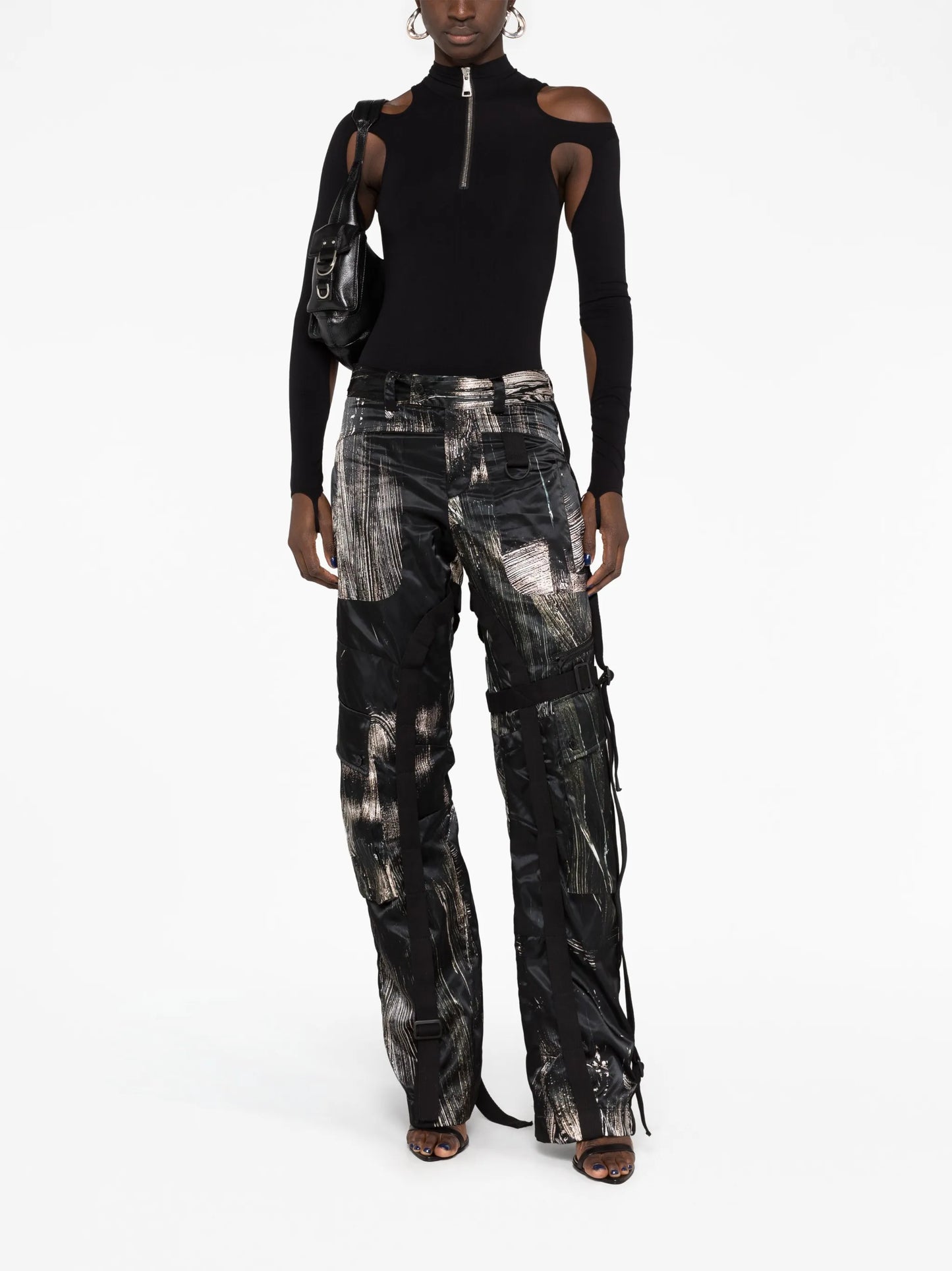 cargo wide-leg trousers