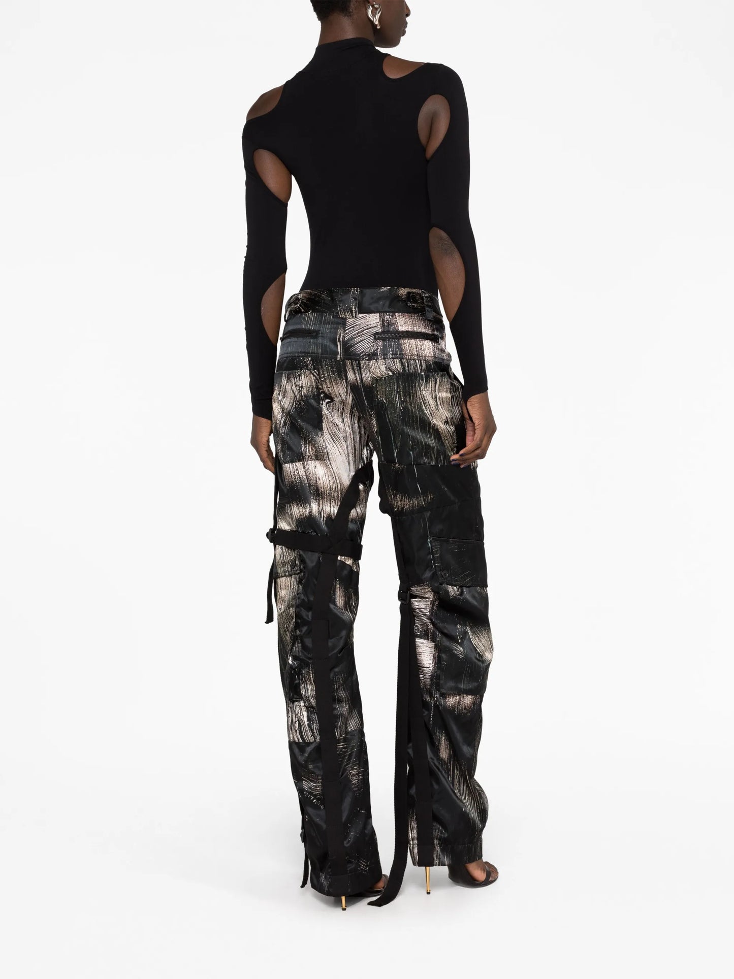 cargo wide-leg trousers