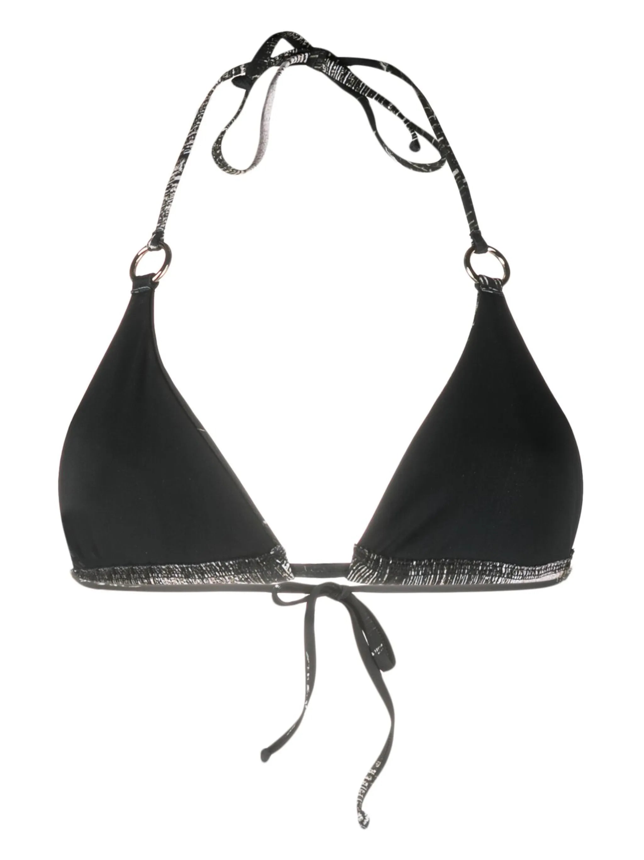 graphic-print bikini top