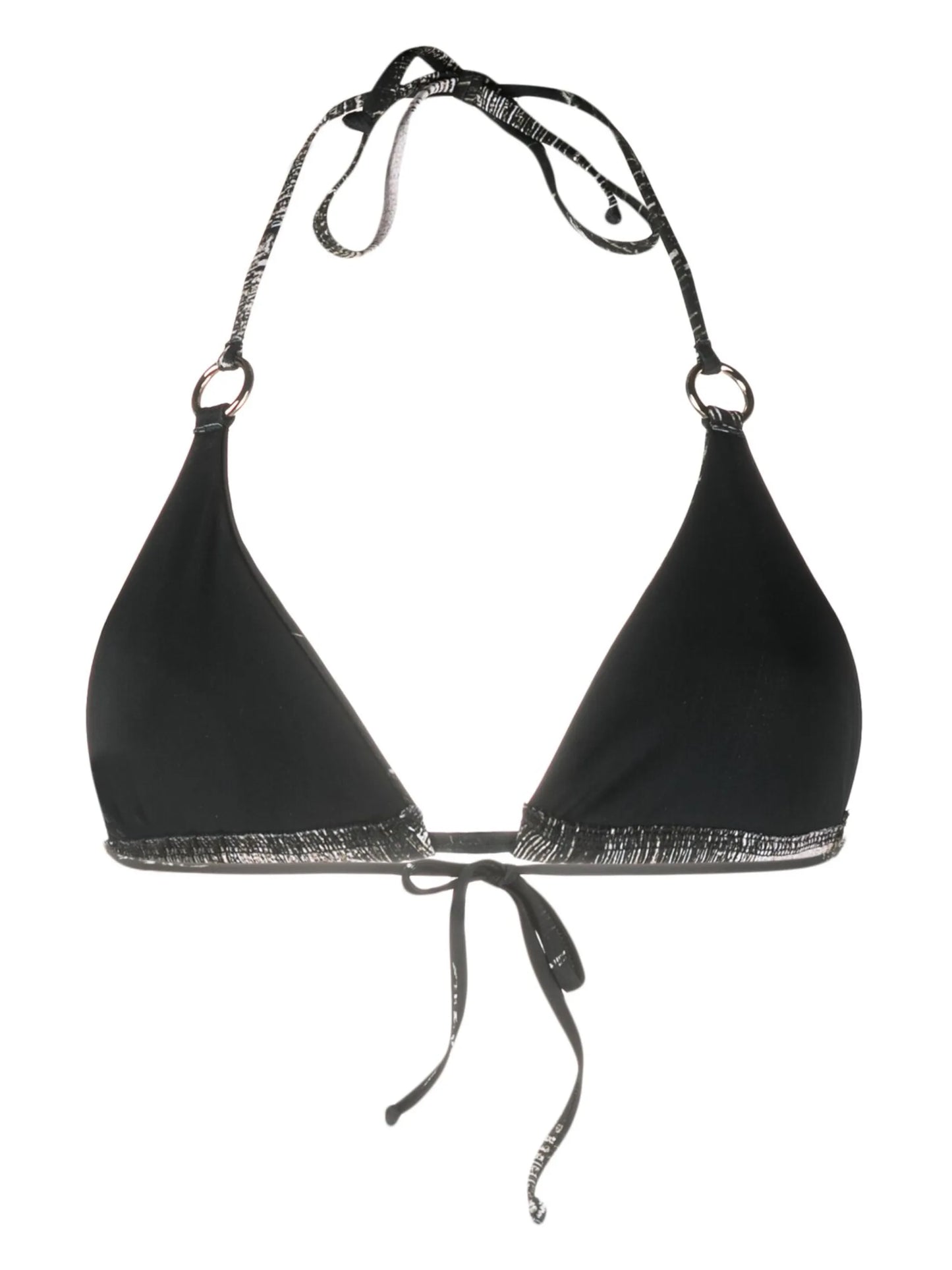 graphic-print bikini top