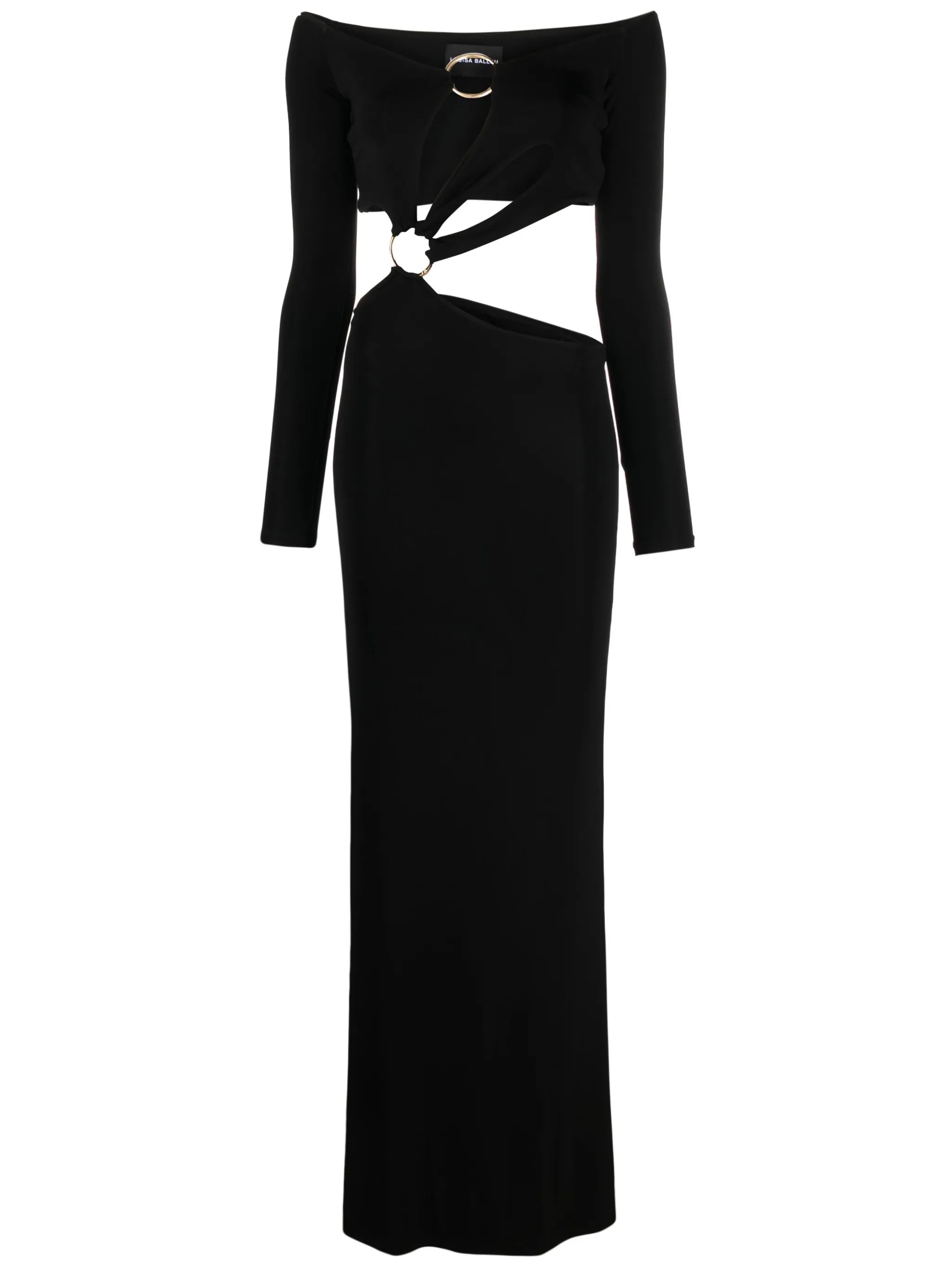 off-shoulder cut-out dress