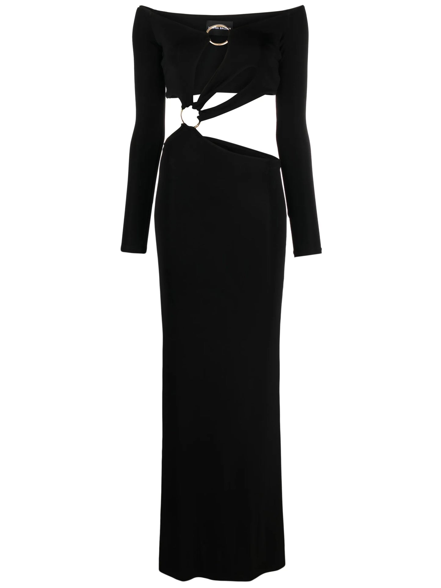 off-shoulder cut-out dress