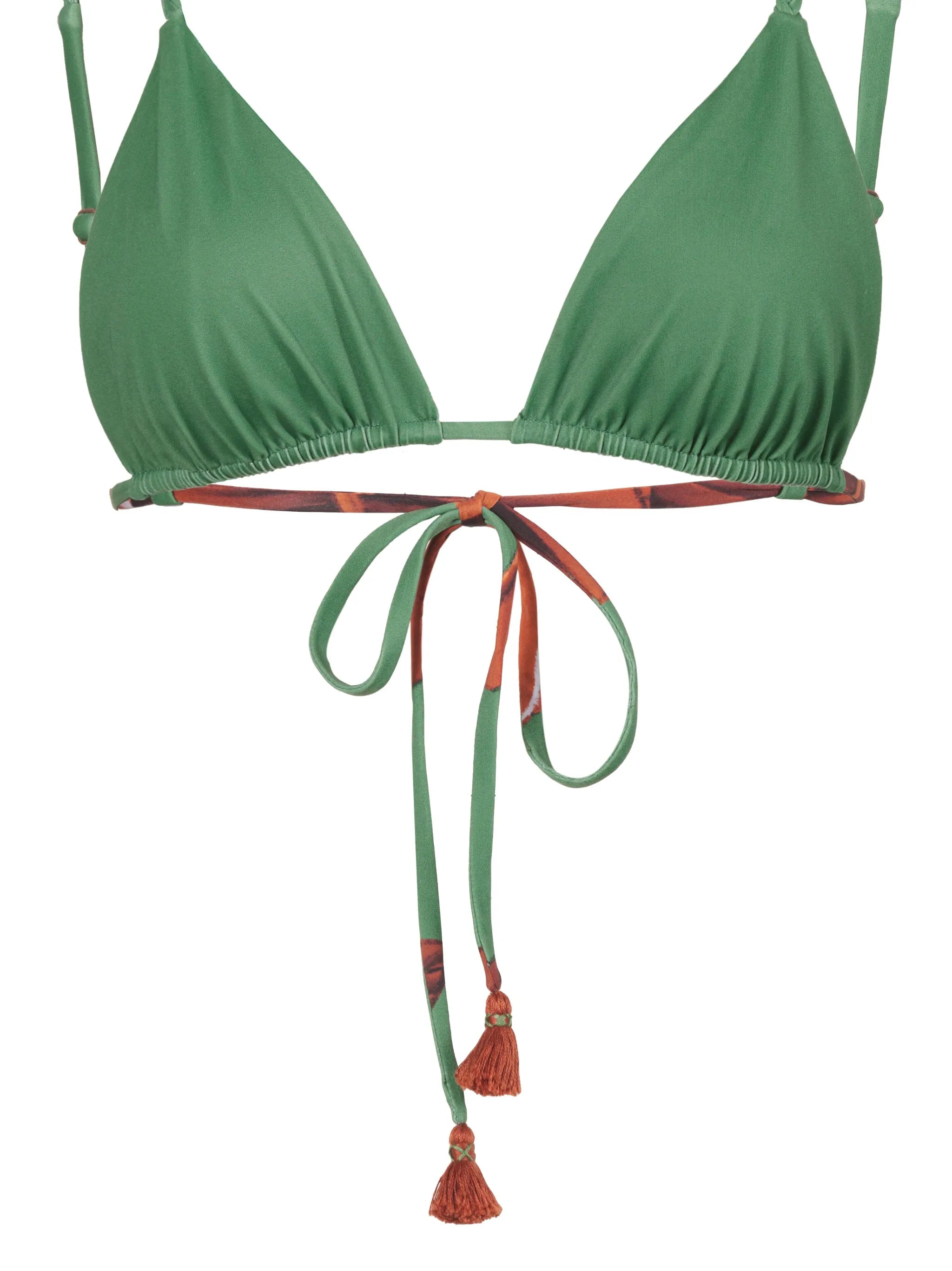 Wakama triangle-cup bikini top