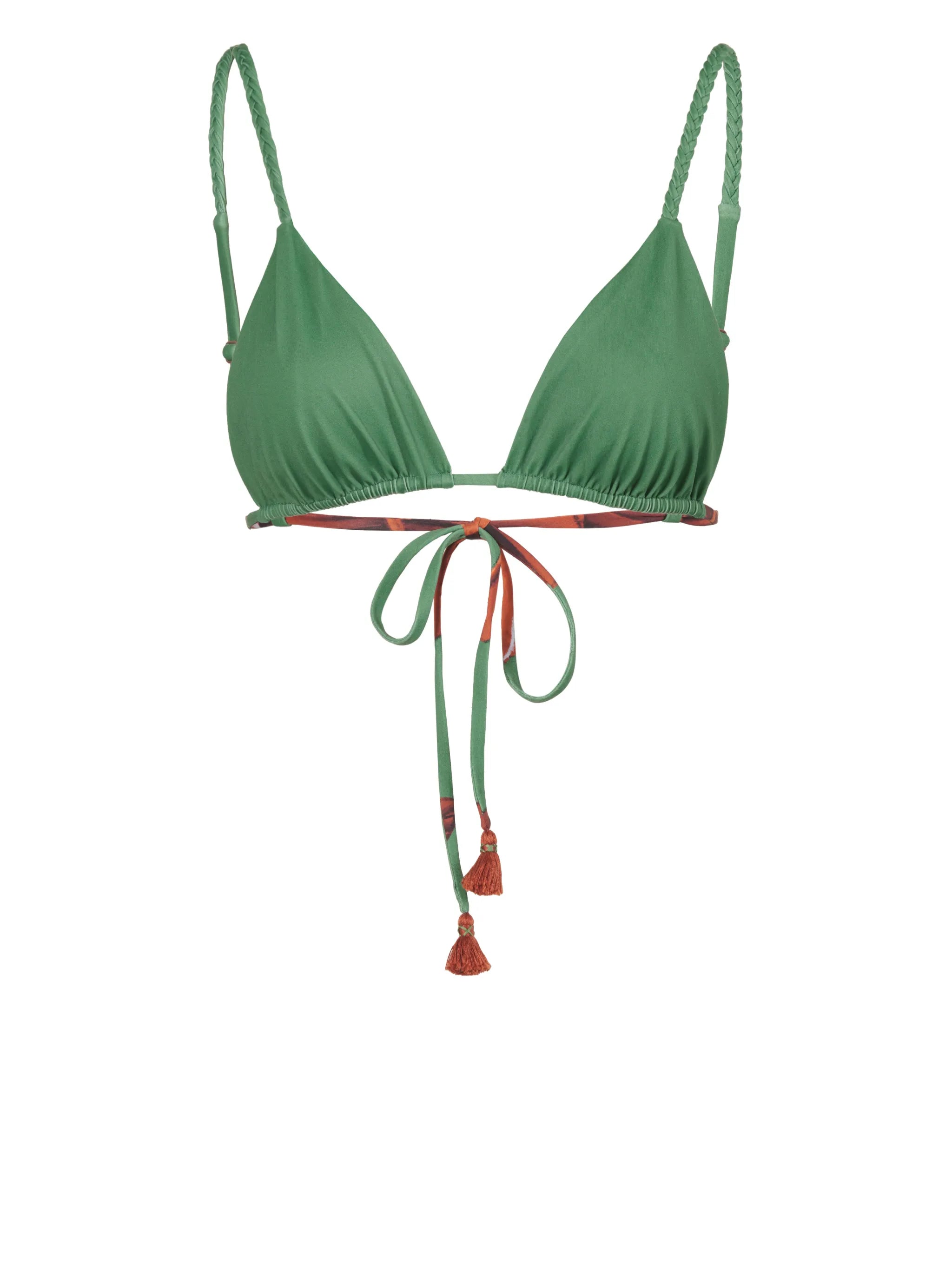 Wakama triangle-cup bikini top
