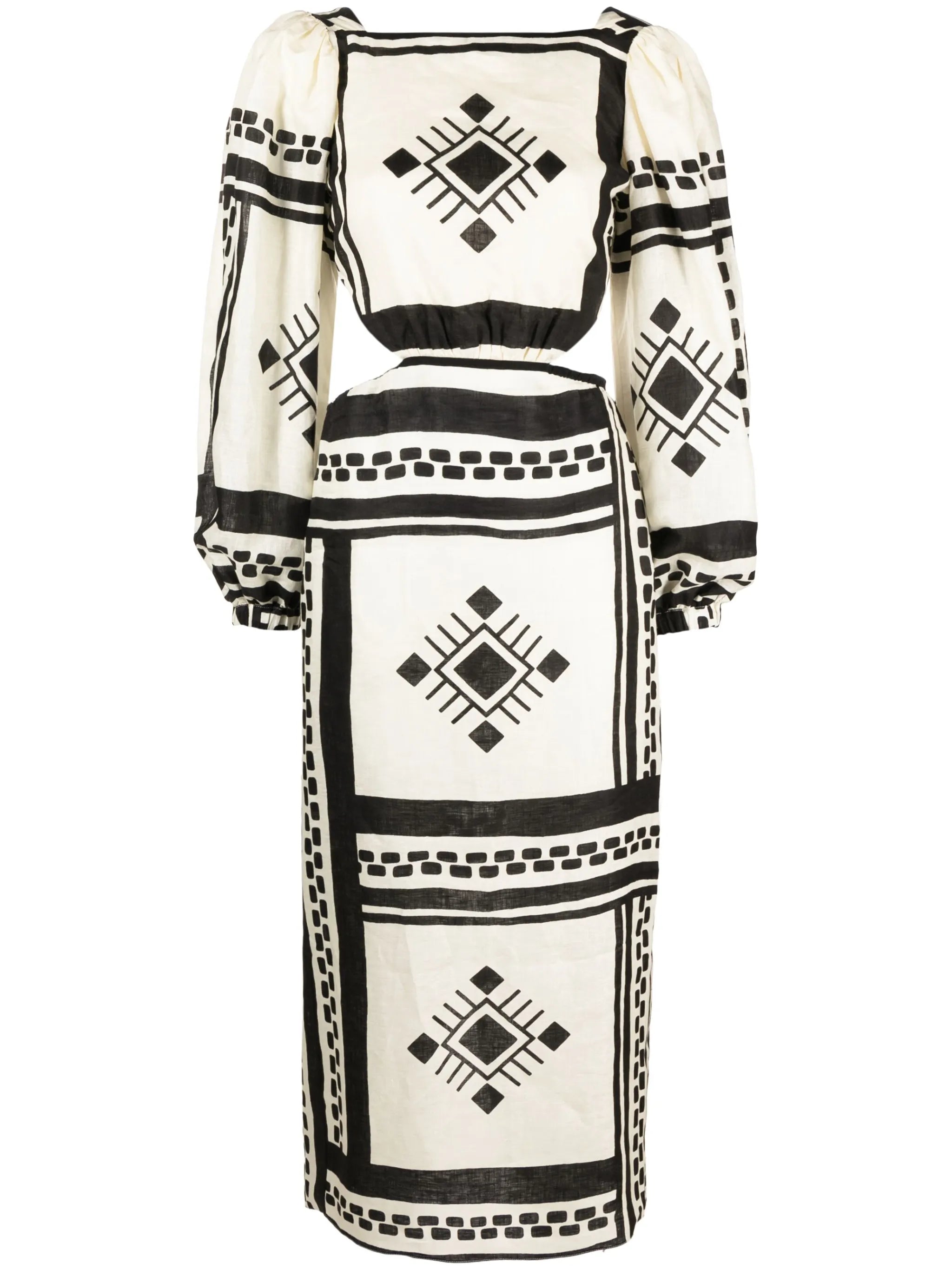 Sachamama geometric-print maxi dress