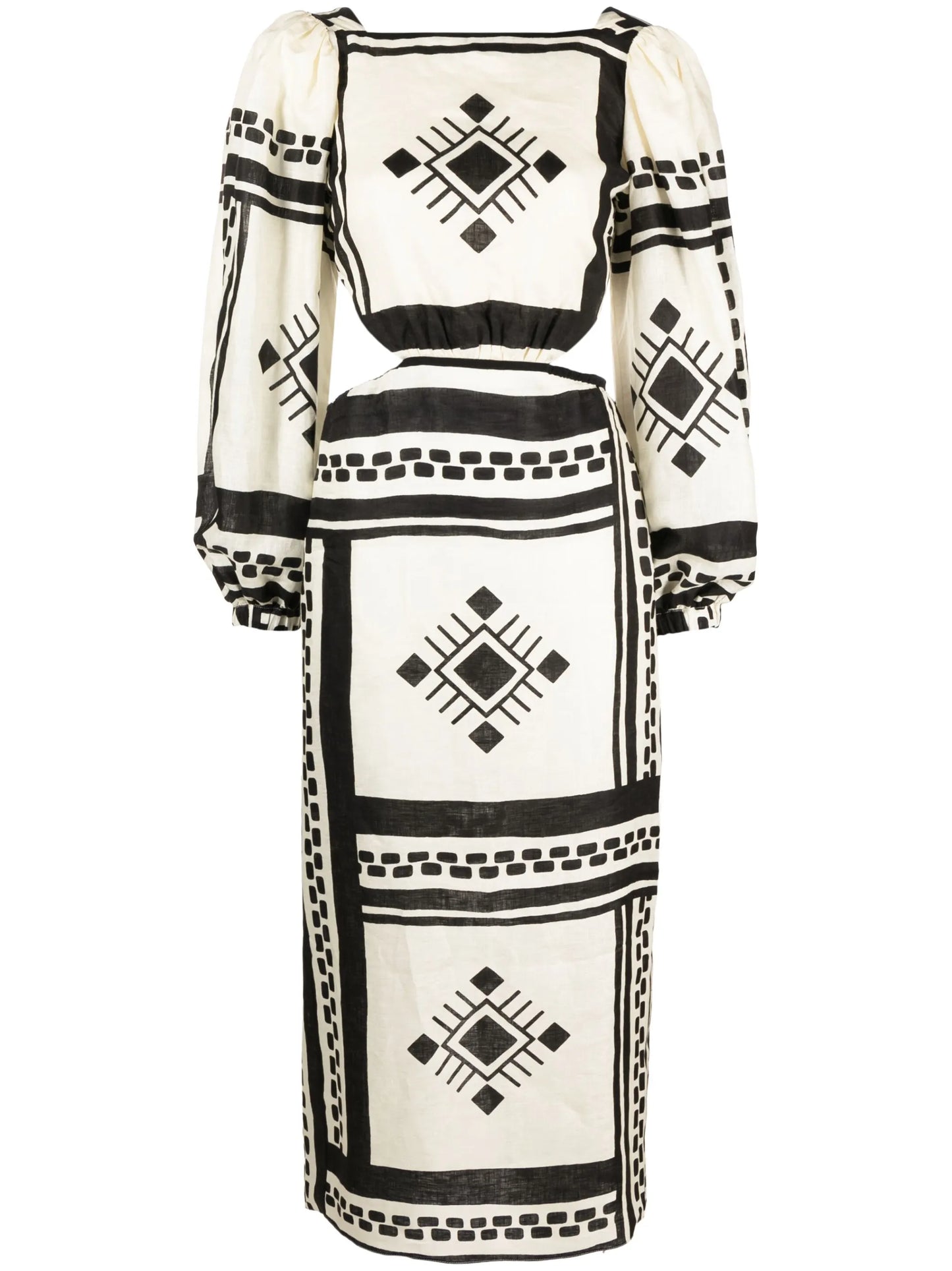 Sachamama geometric-print maxi dress
