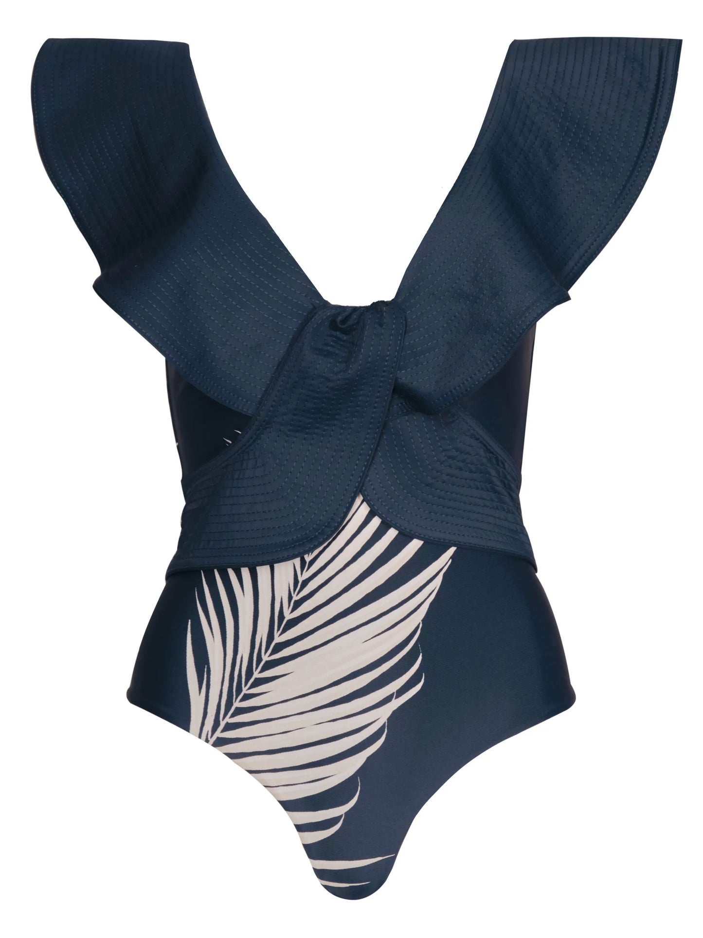 Navegando Ando leaf-print swimsuit