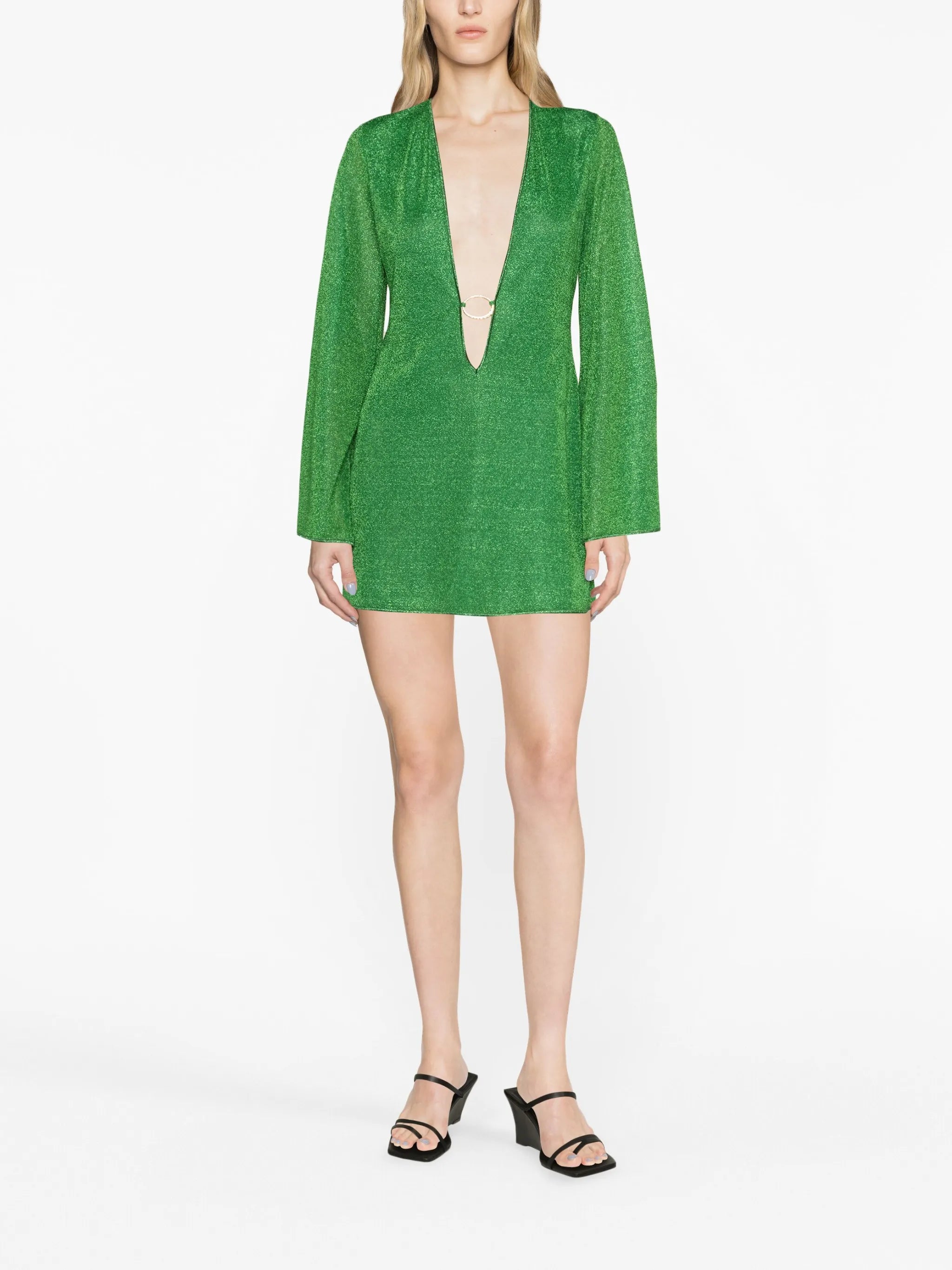 Lumière V-neck minidress