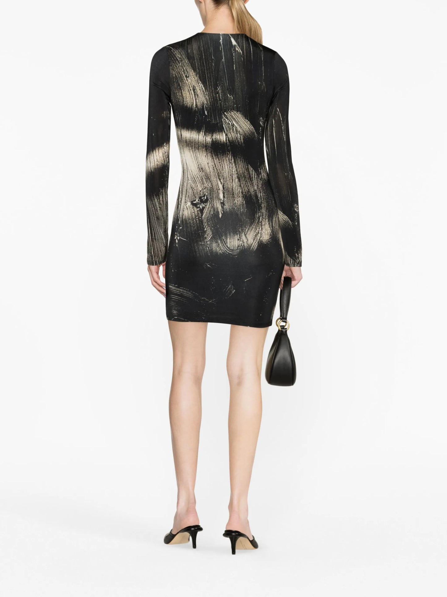 Helios printed mesh minidress