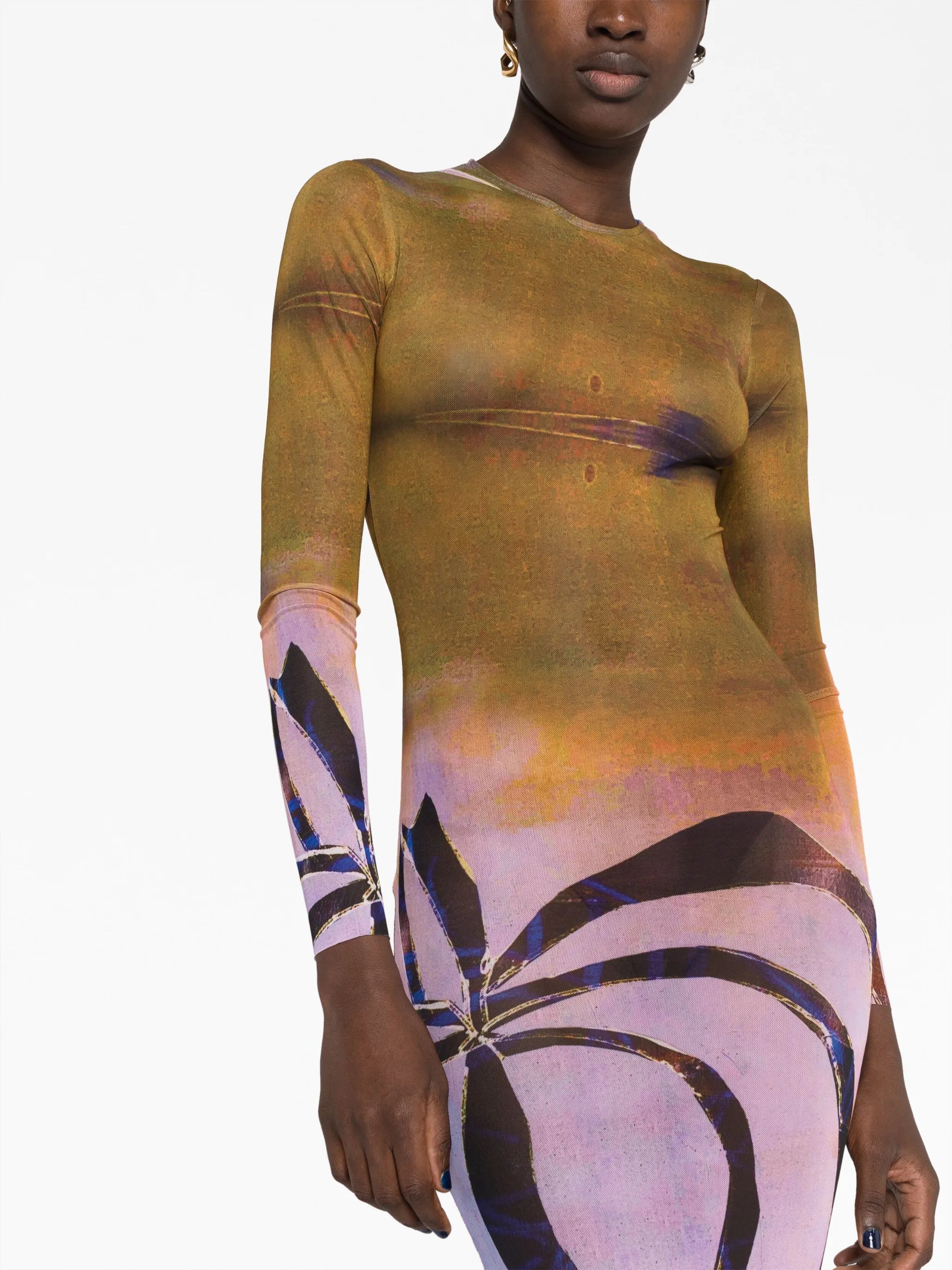High Tide mesh maxi dress