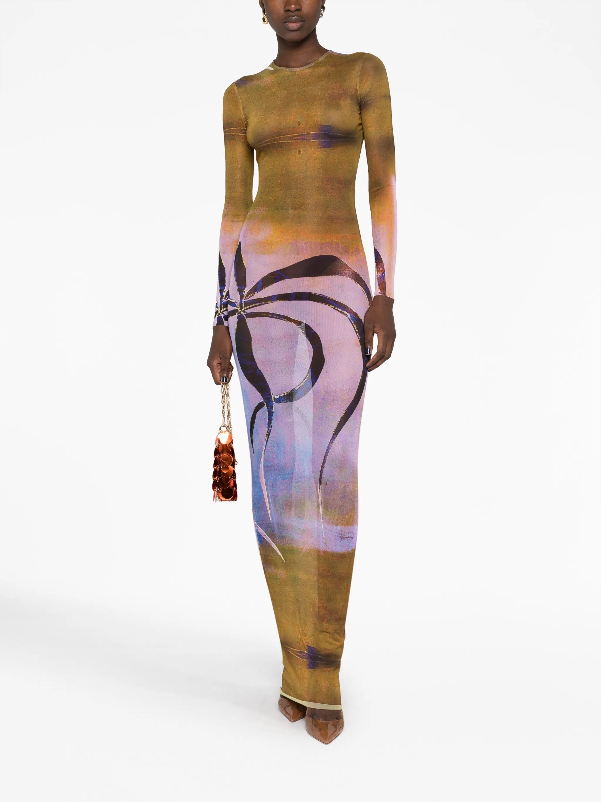 High Tide mesh maxi dress