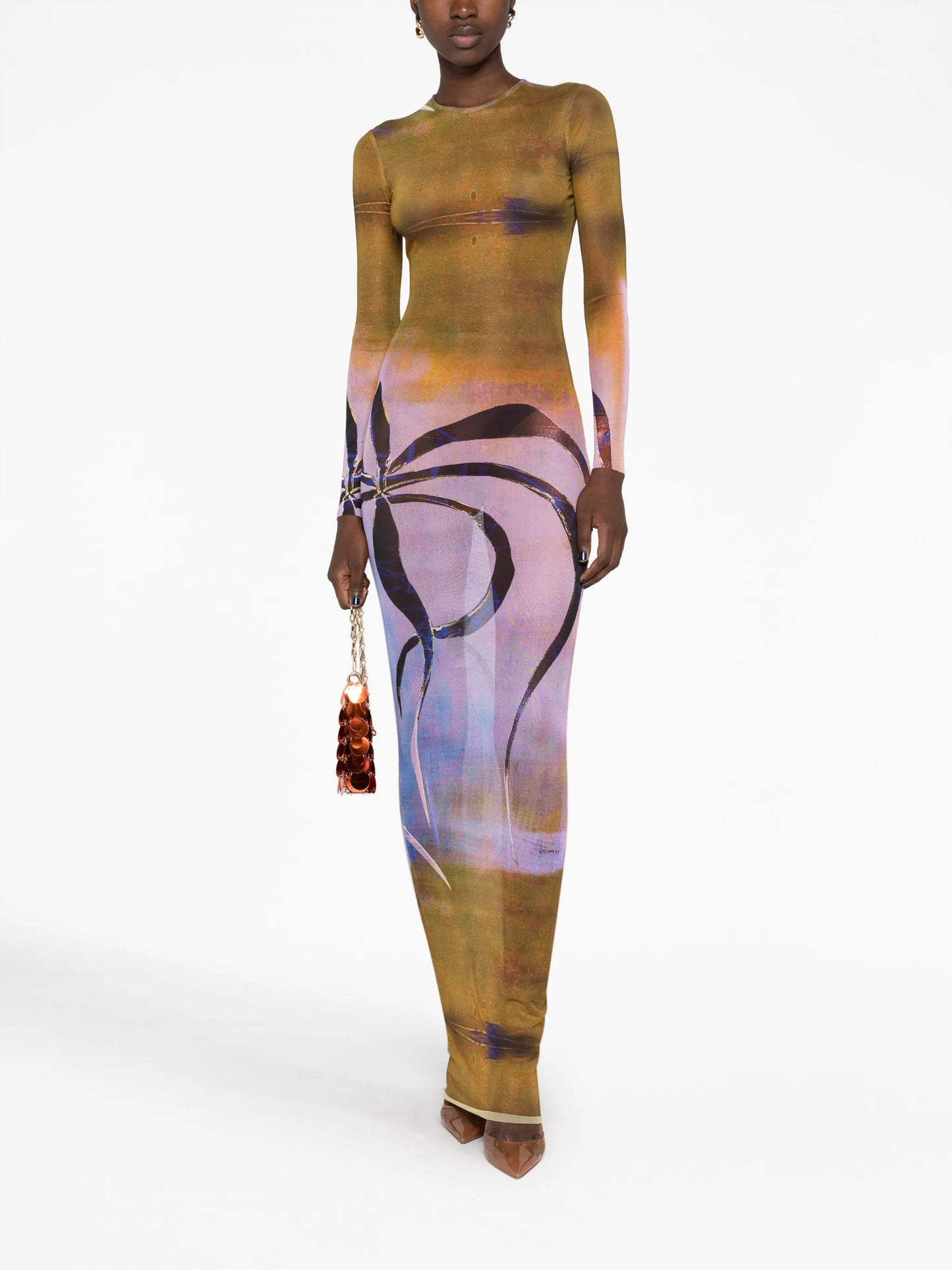 High Tide mesh maxi dress