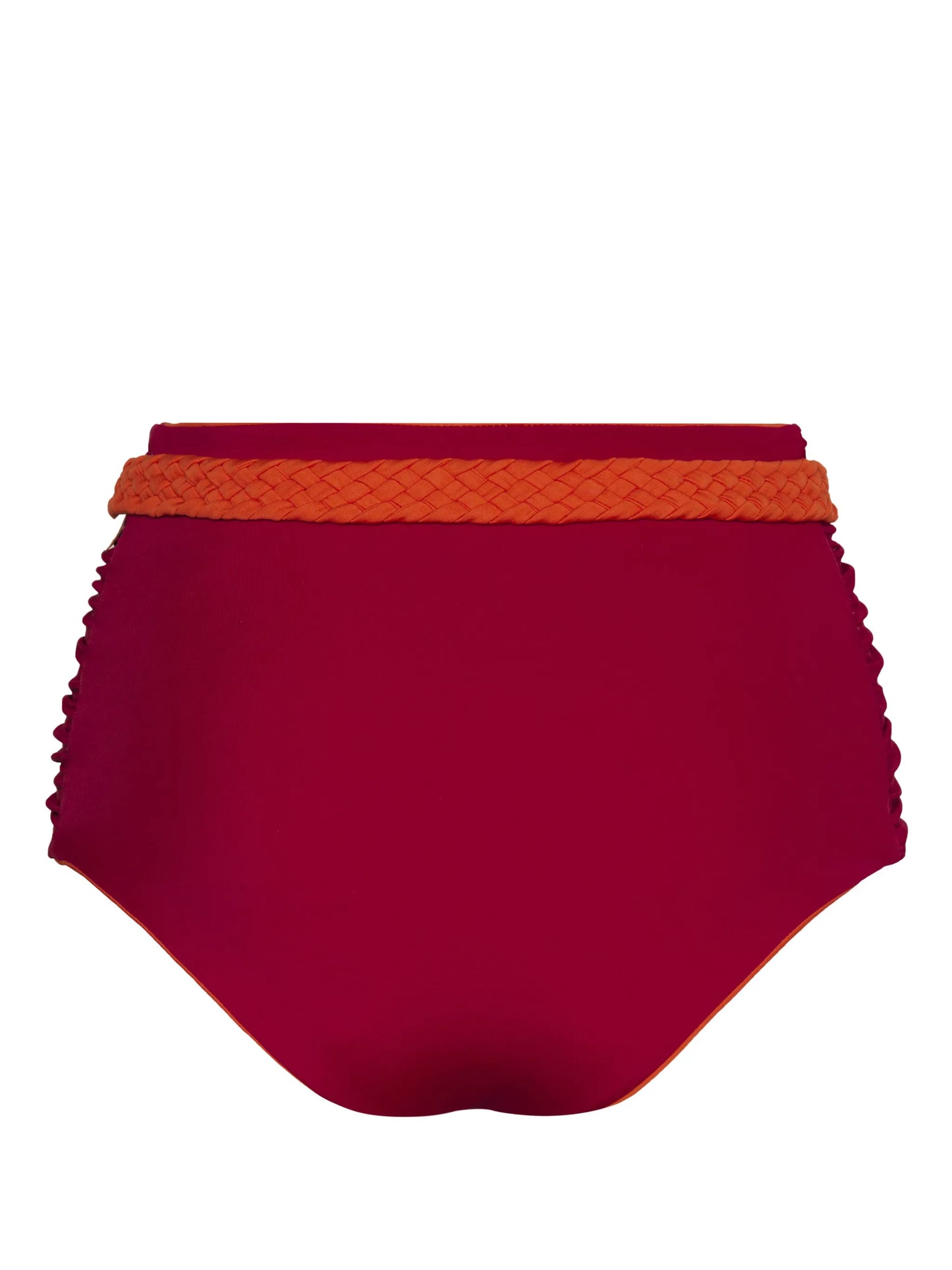 belted-waist reversible bikini bottoms