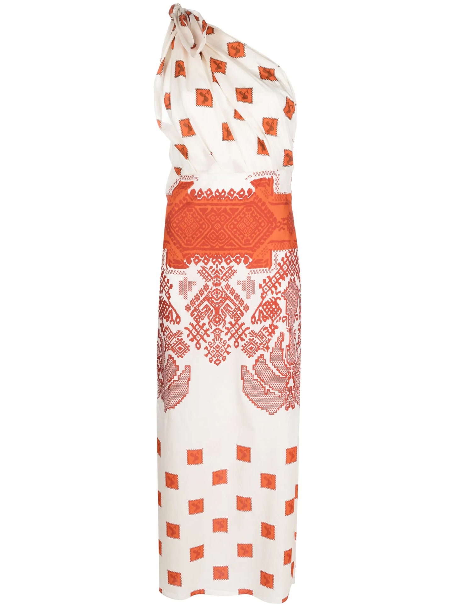 Moon Andean one-shoulder dress