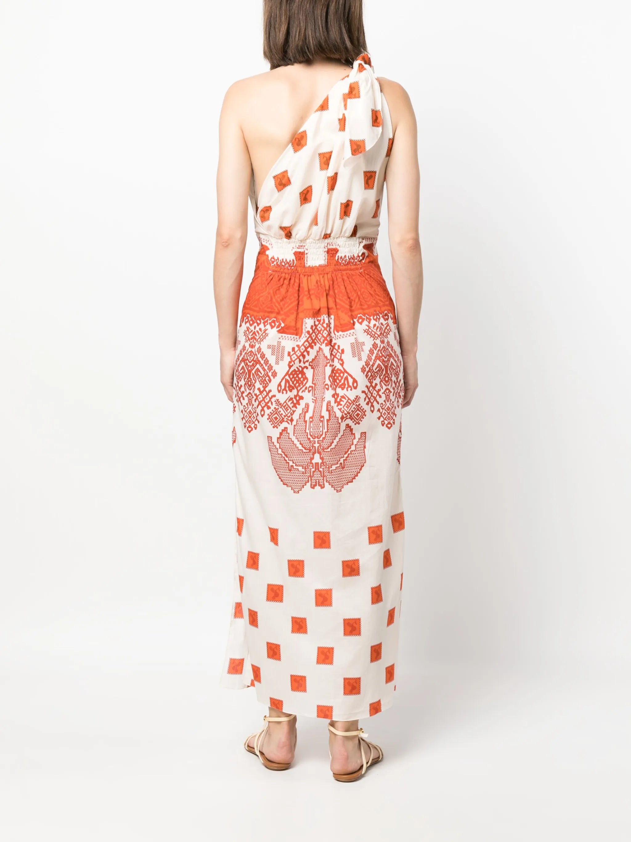 Moon Andean one-shoulder dress