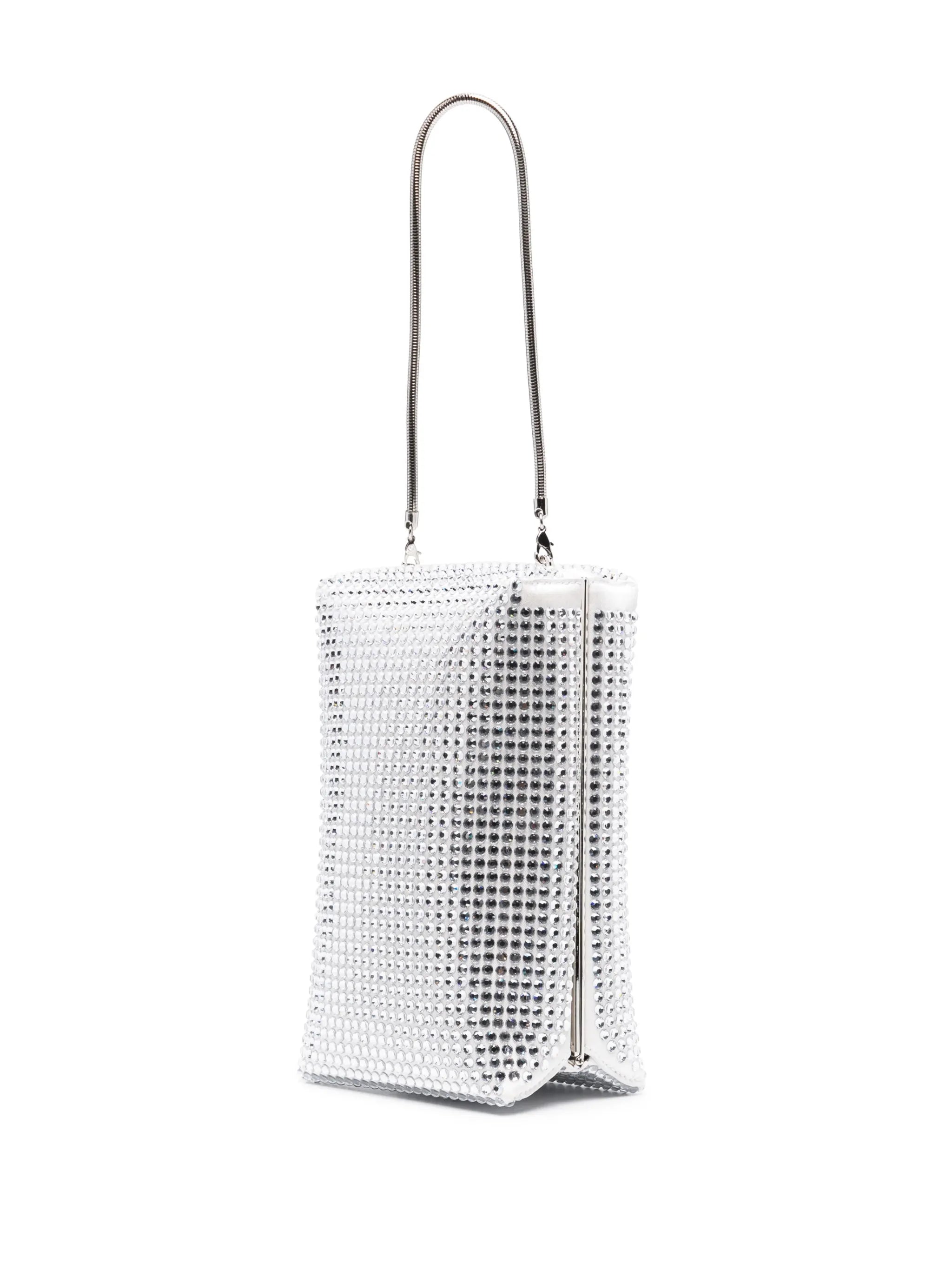 crystal-embellished crossbody bag