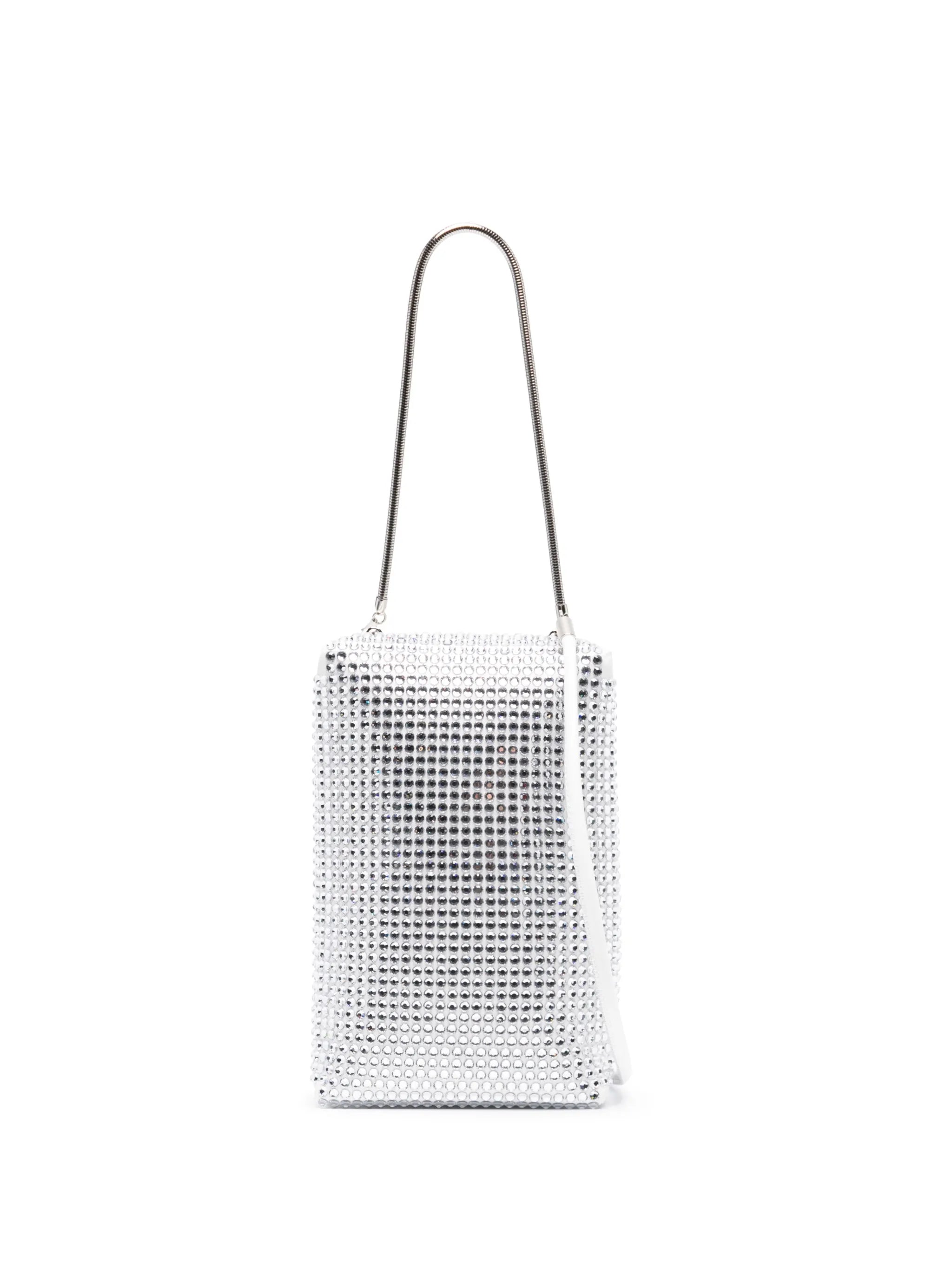 crystal-embellished crossbody bag