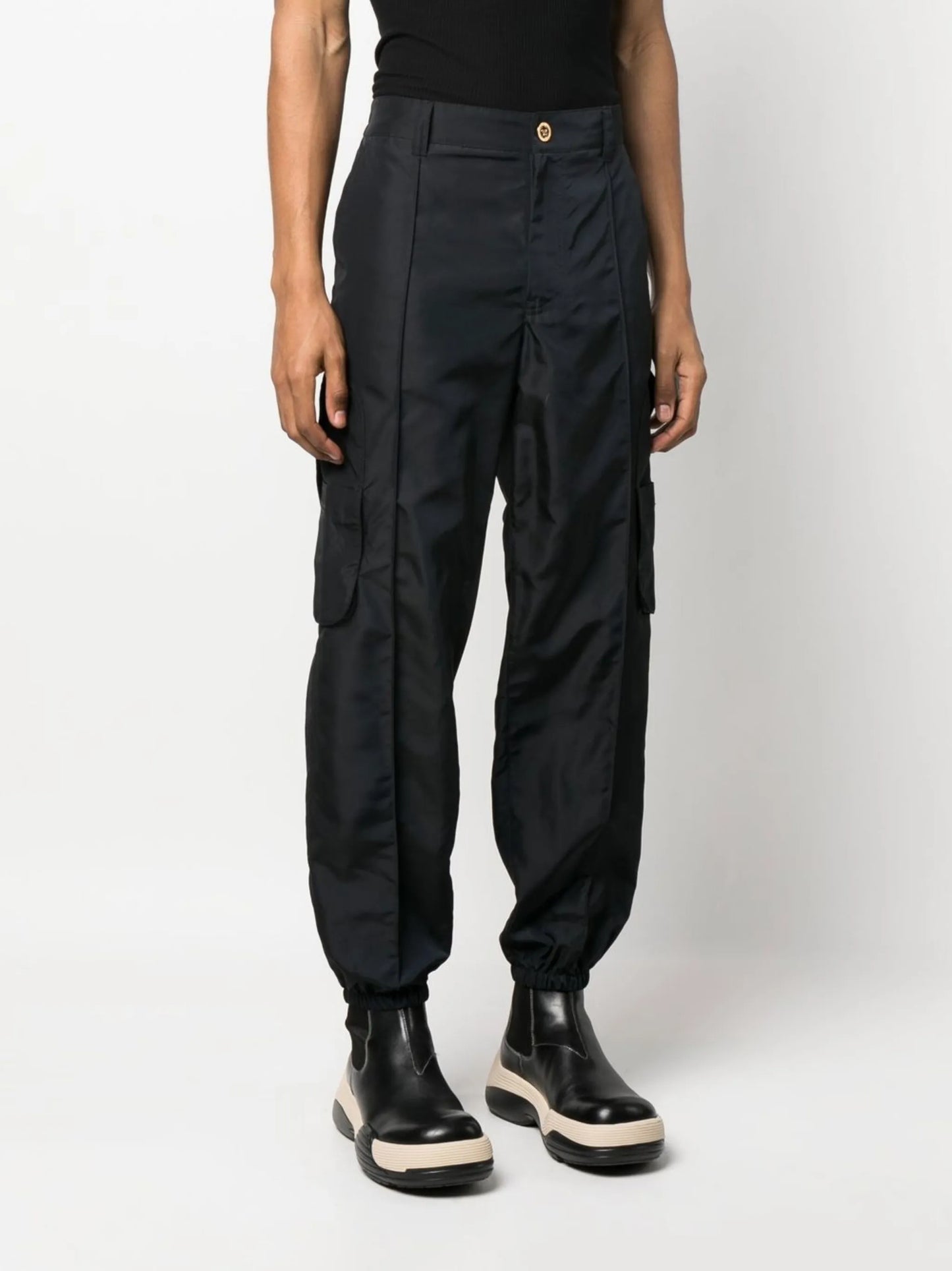 logo-print cargo track pants