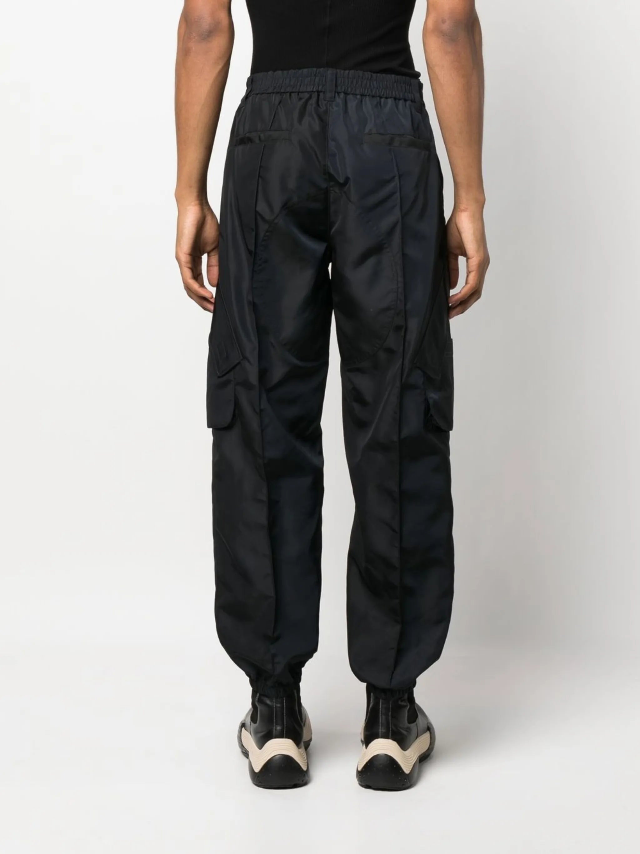 logo-print cargo track pants