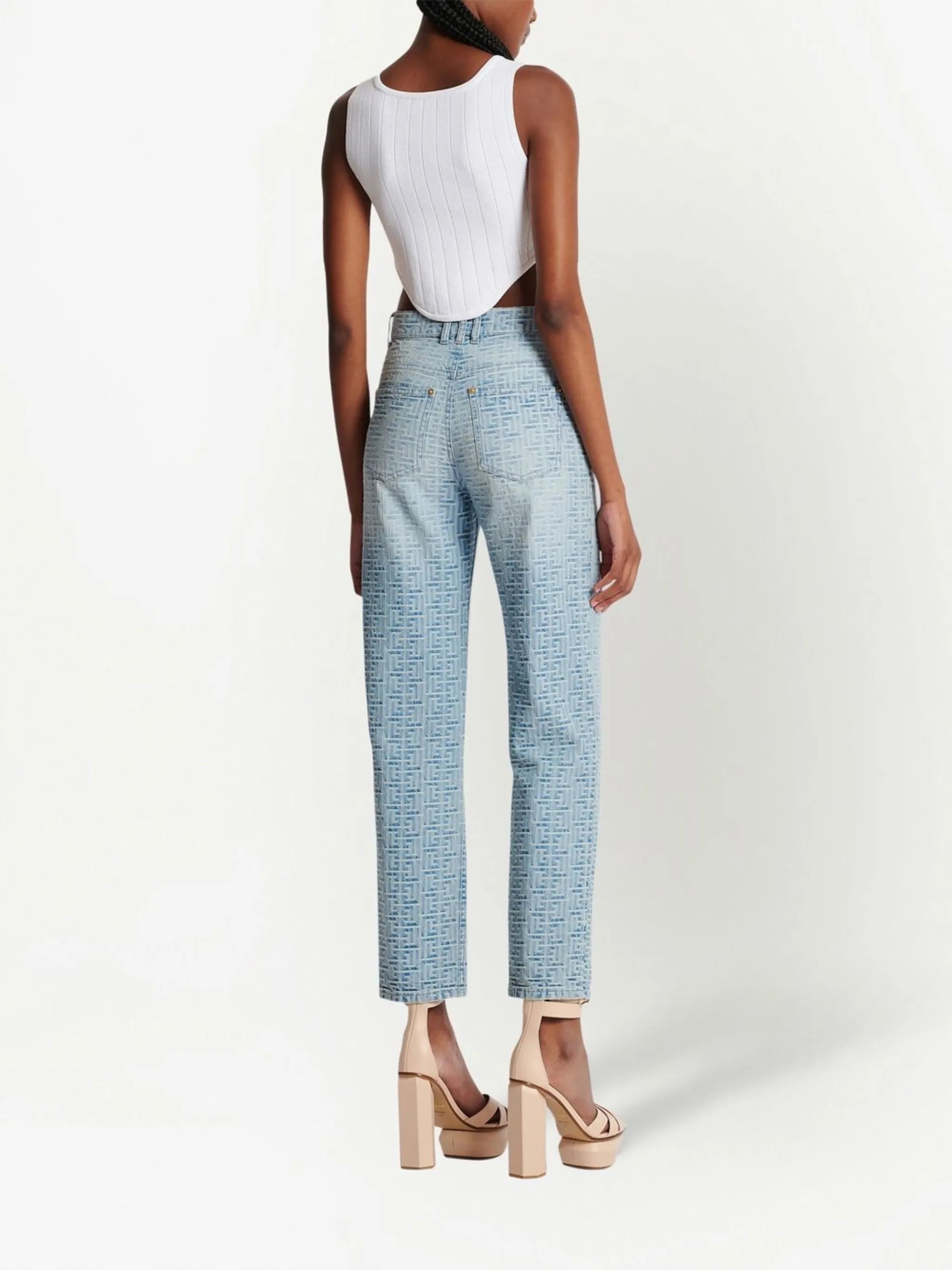 high-rise jeans