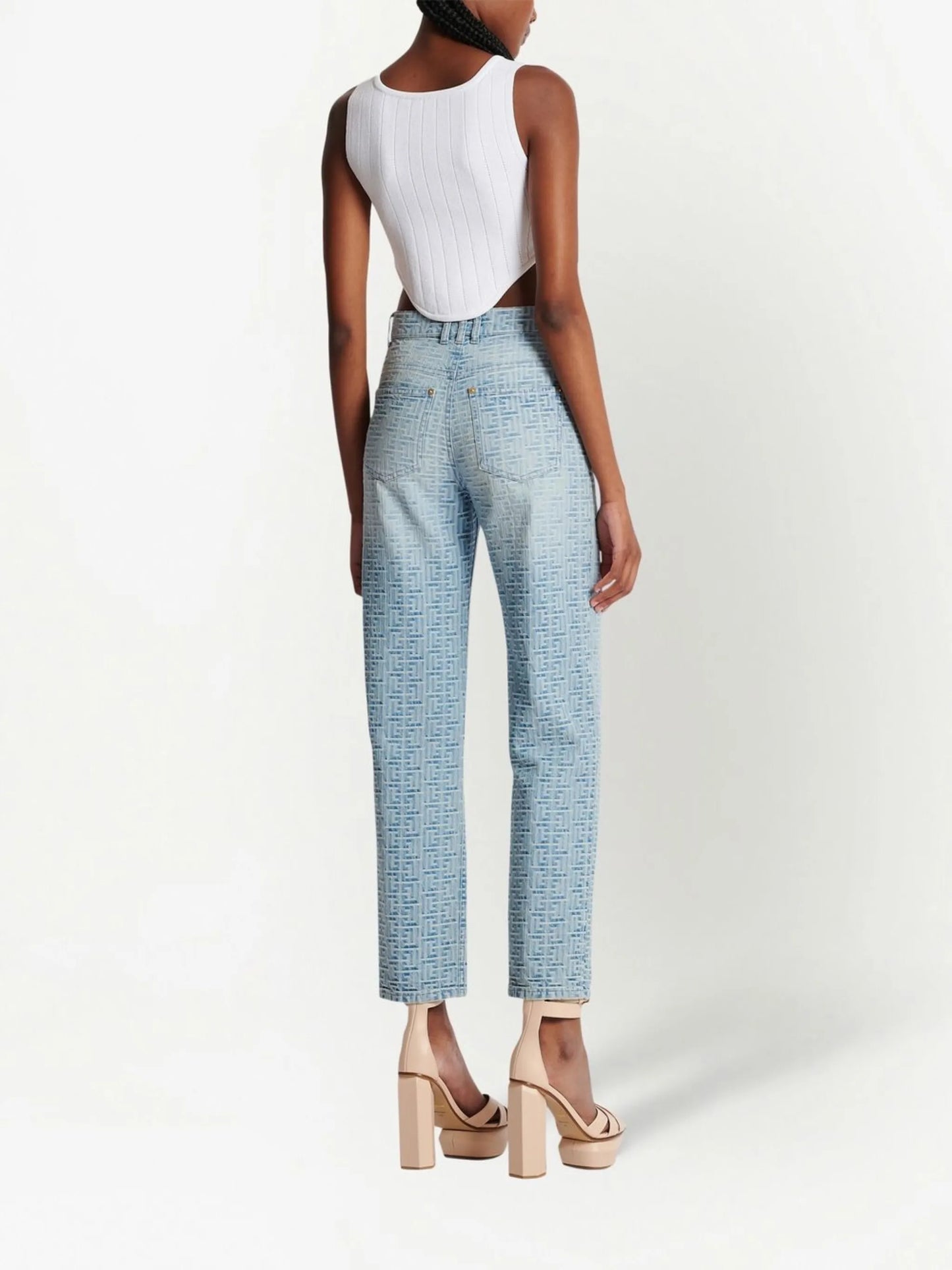 high-rise jeans