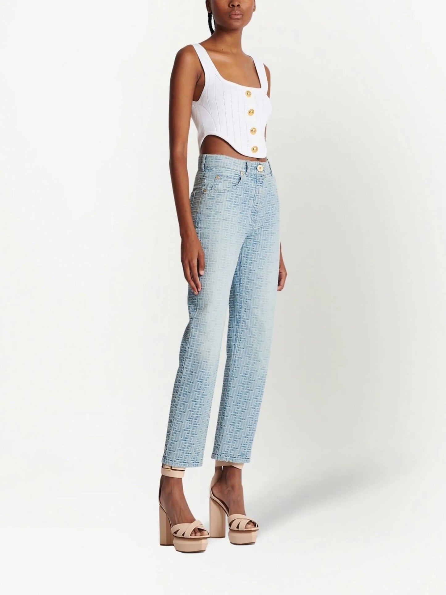 high-rise jeans
