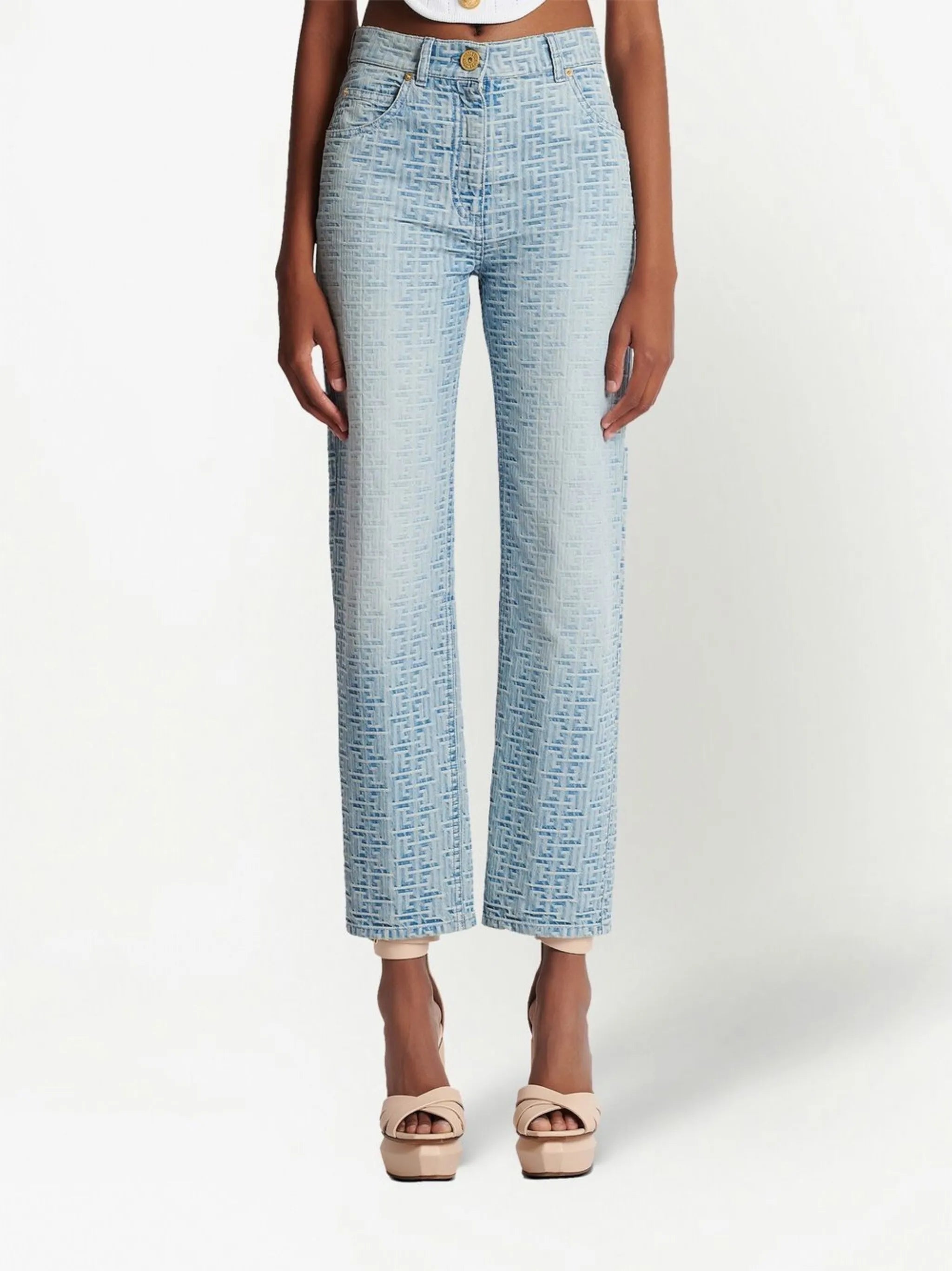 high-rise jeans