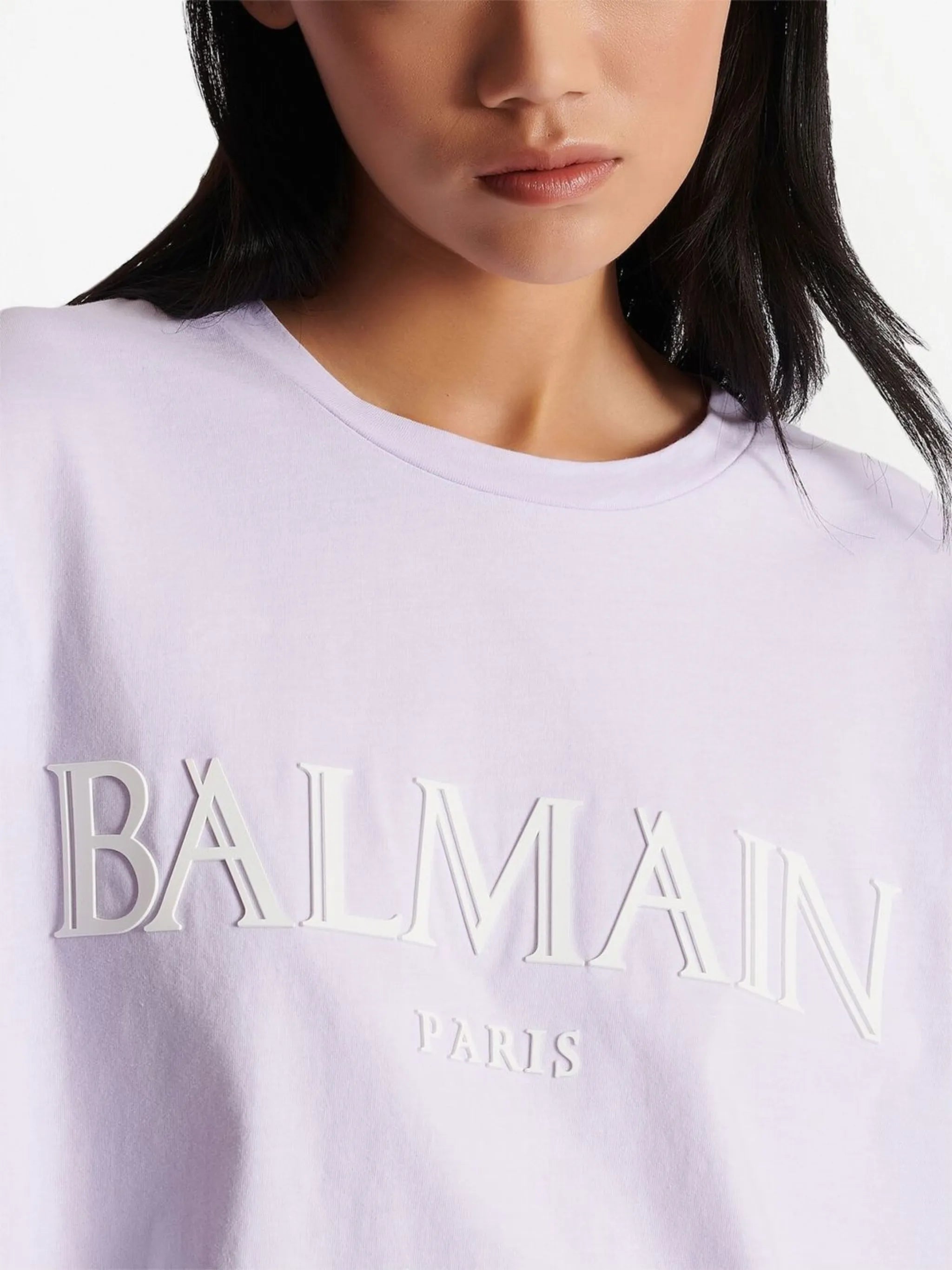 logo-patch cropped T-shirt