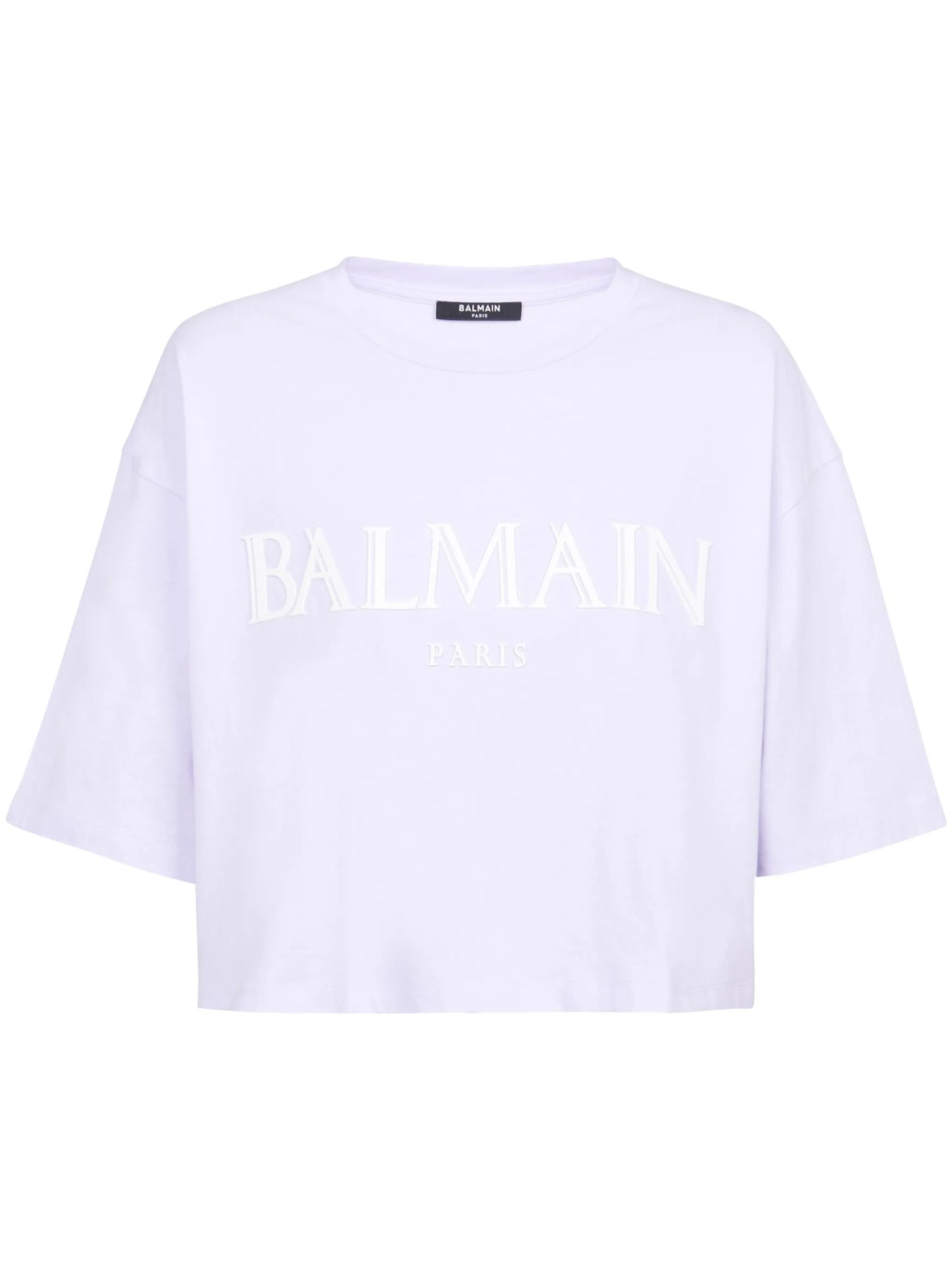 logo-patch cropped T-shirt