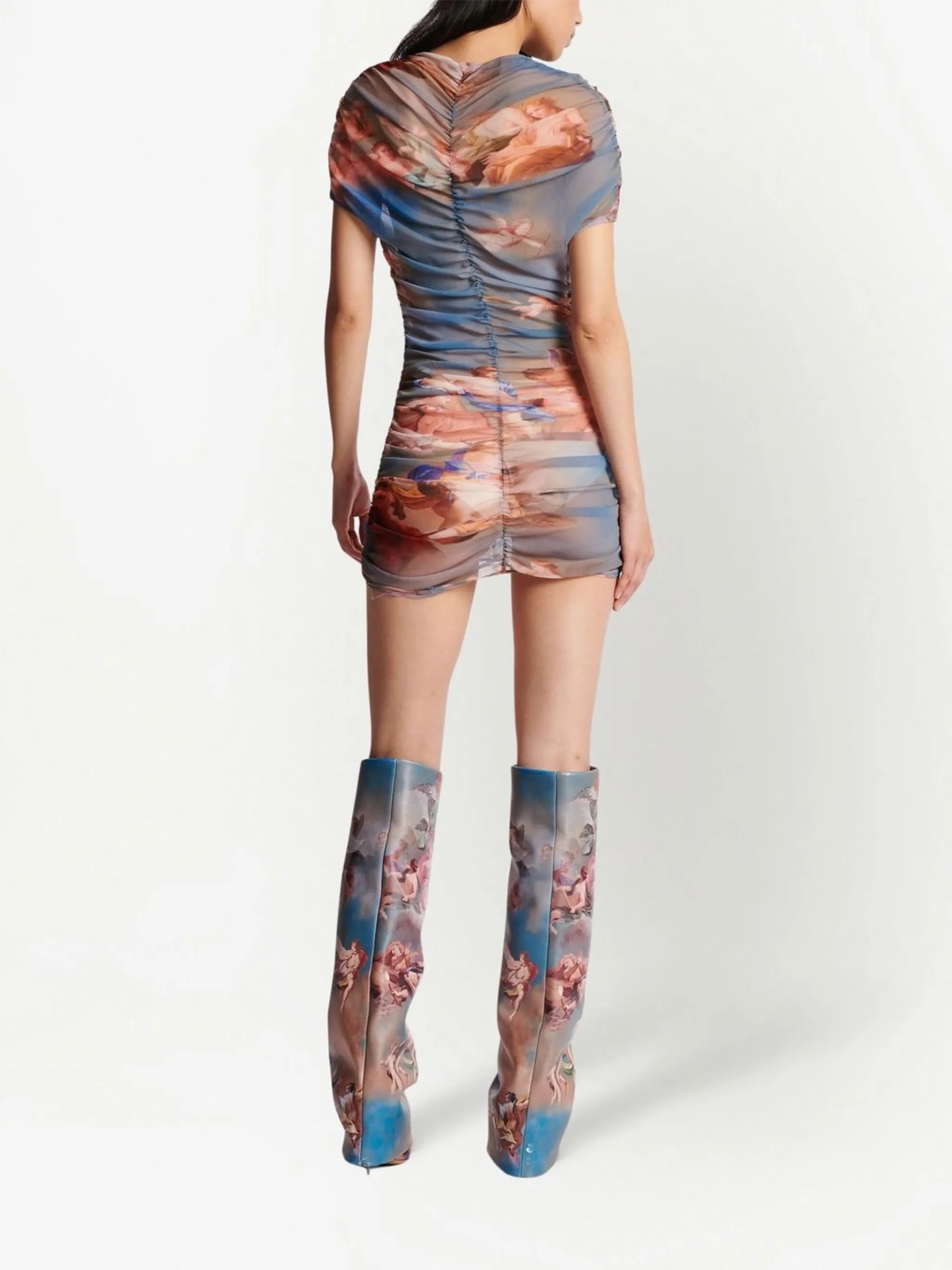 abstract tulle dress