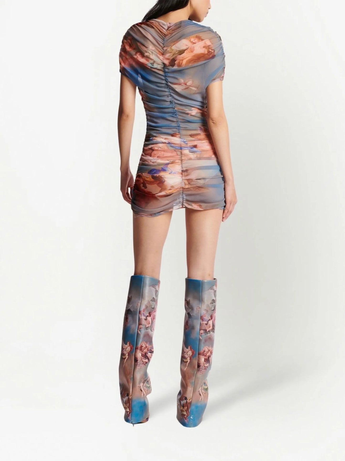 abstract tulle dress