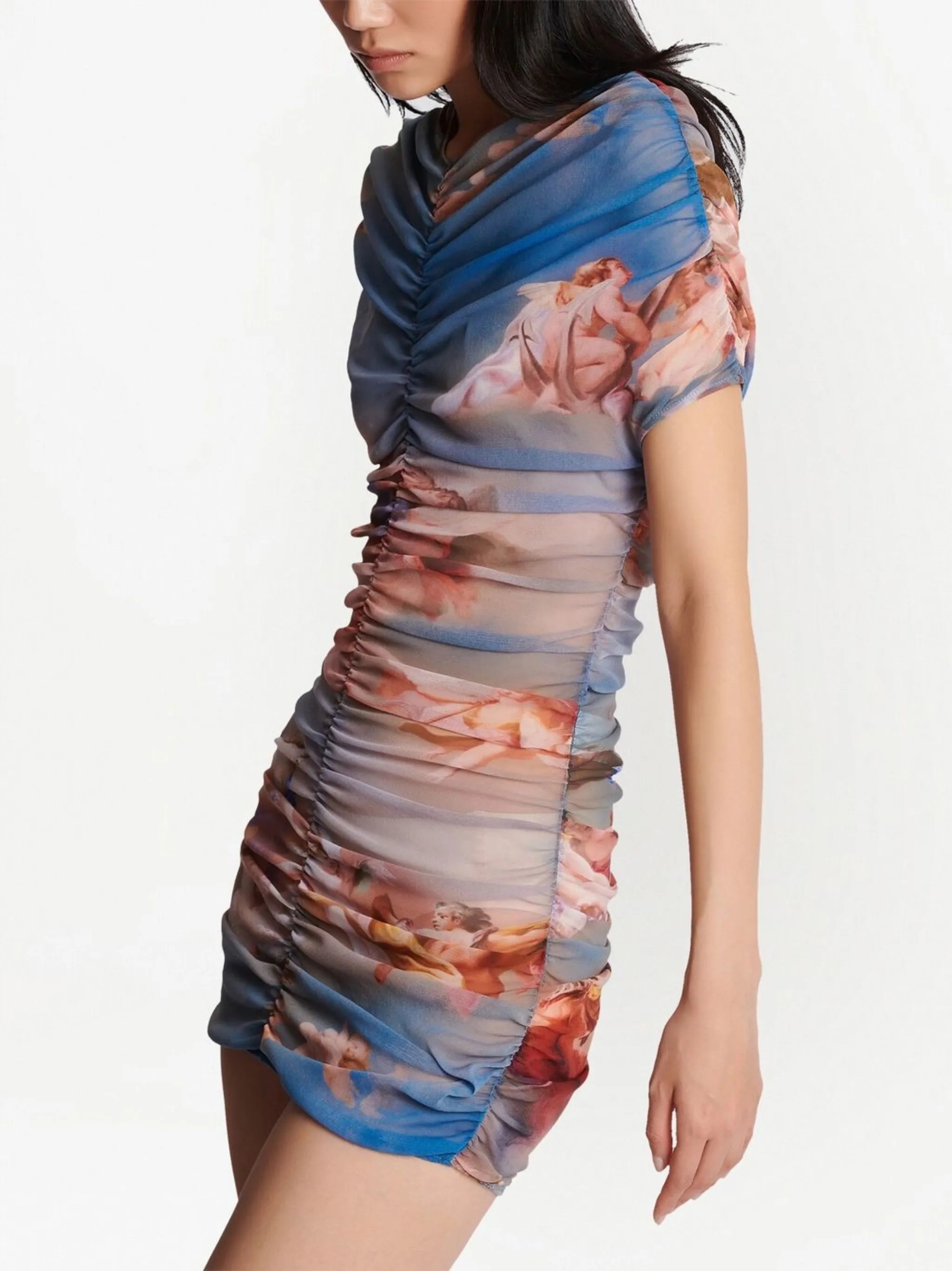 abstract tulle dress