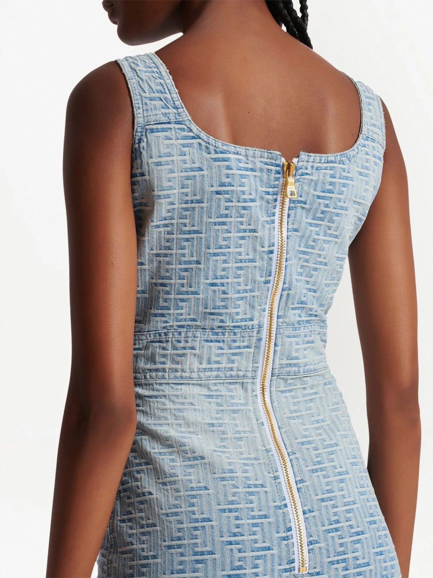 all-over monogram dress