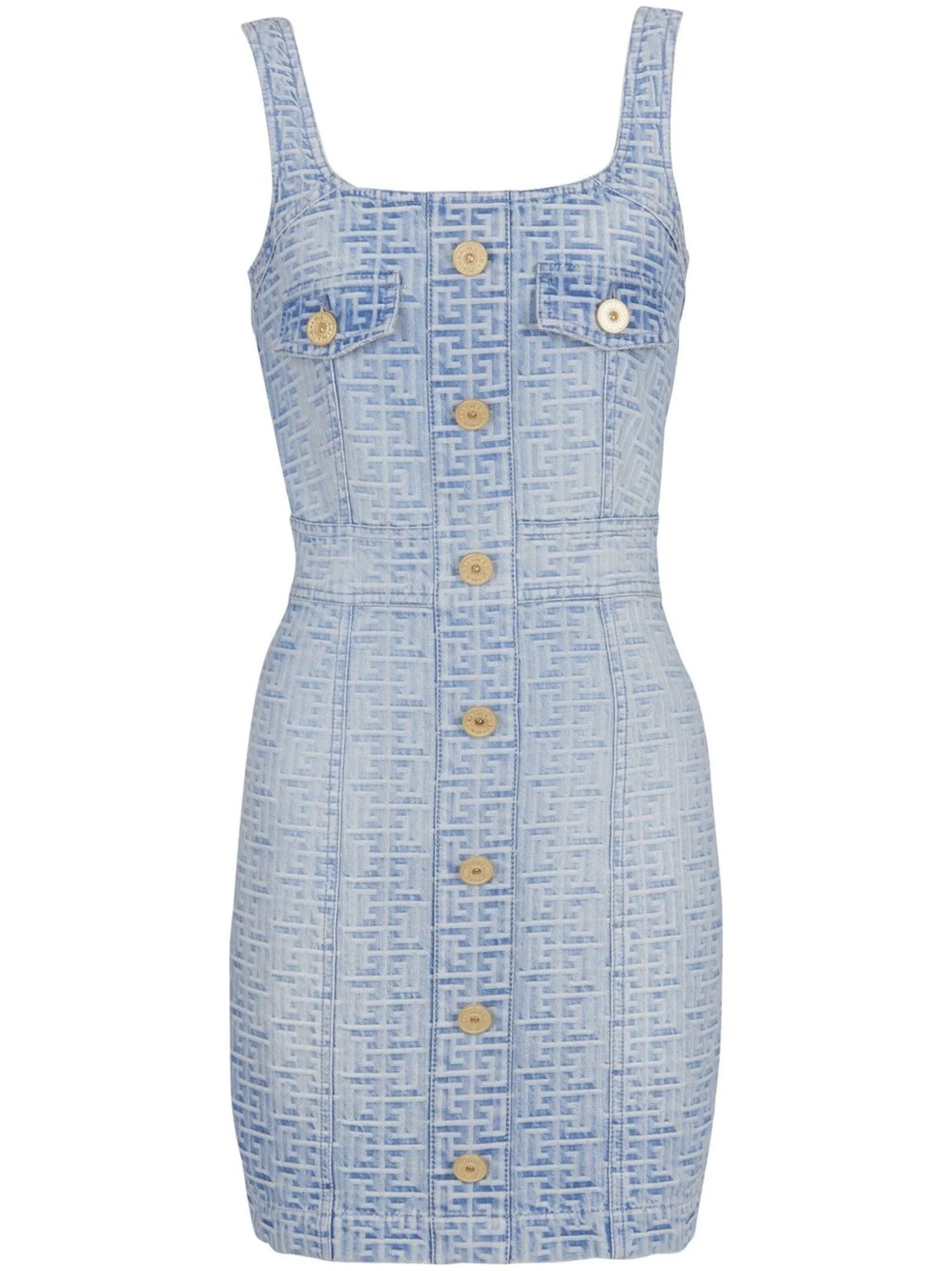 all-over monogram dress