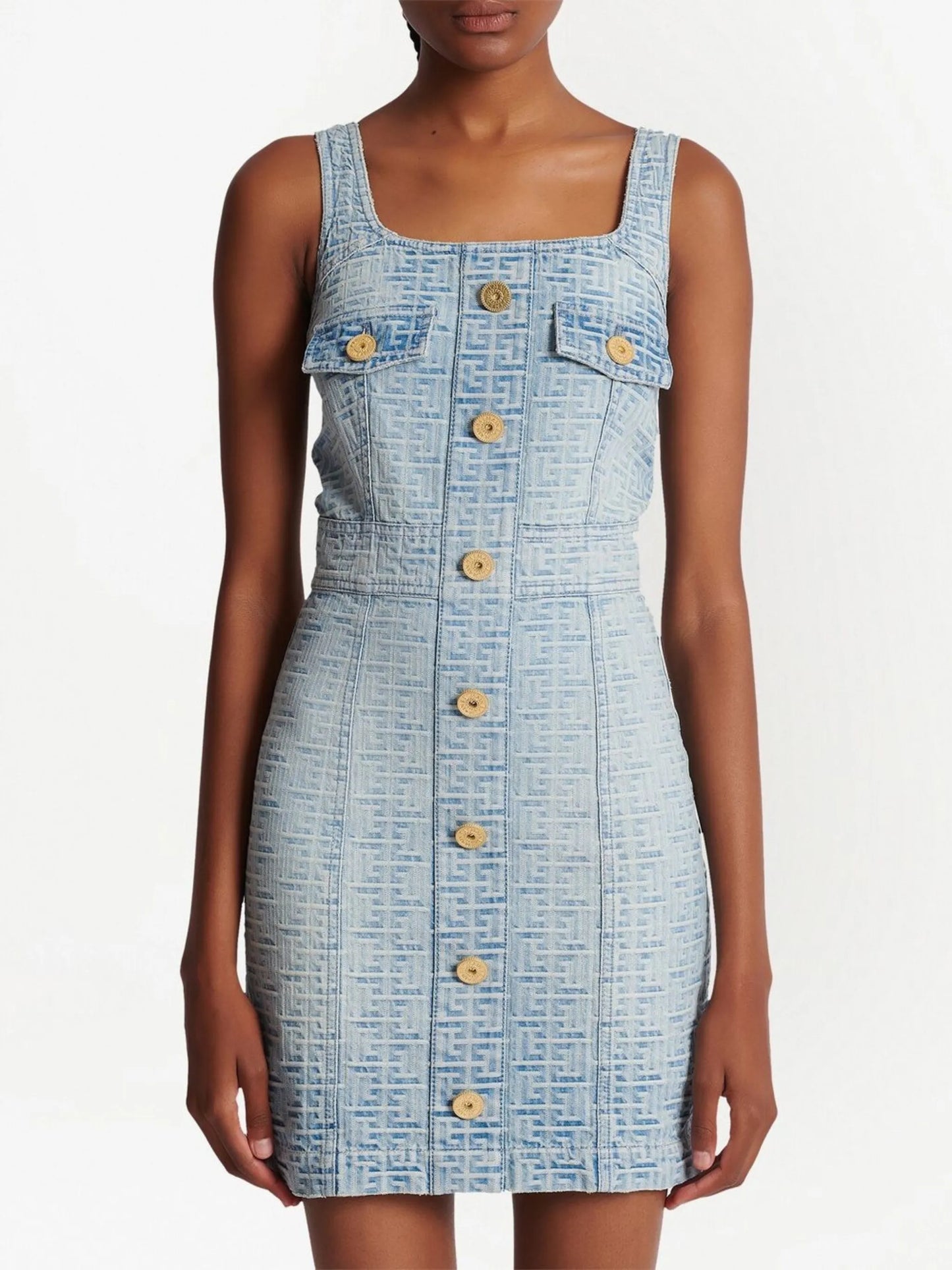 all-over monogram dress