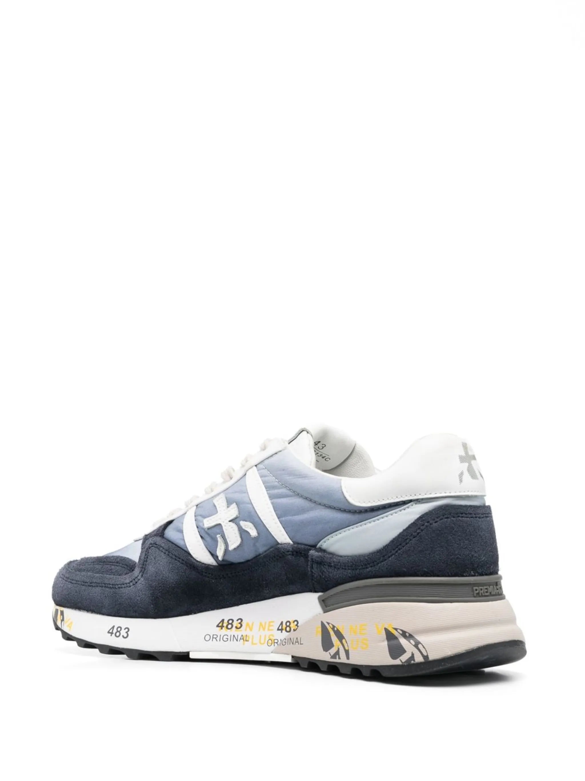 graphic-print lace-up sneakers