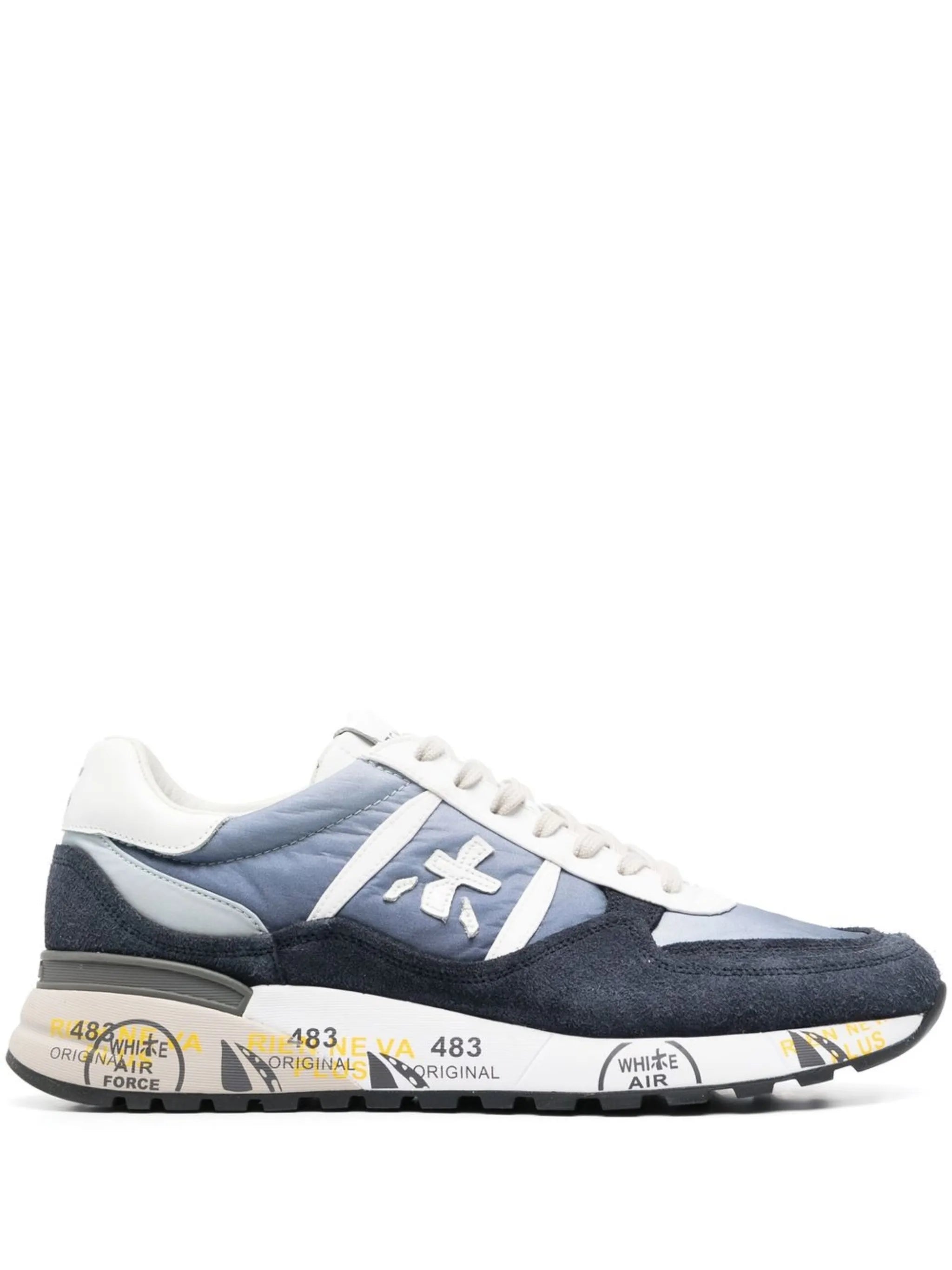 graphic-print lace-up sneakers