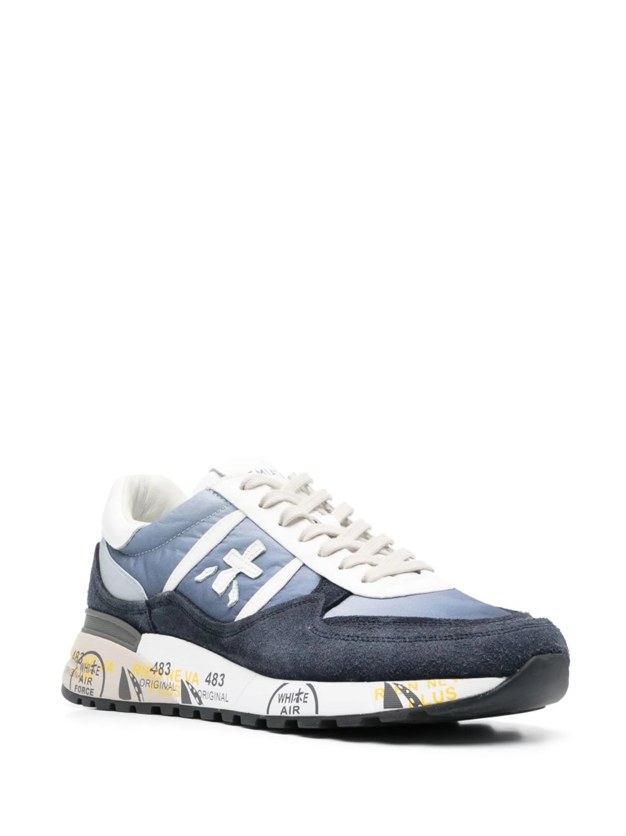graphic-print lace-up sneakers