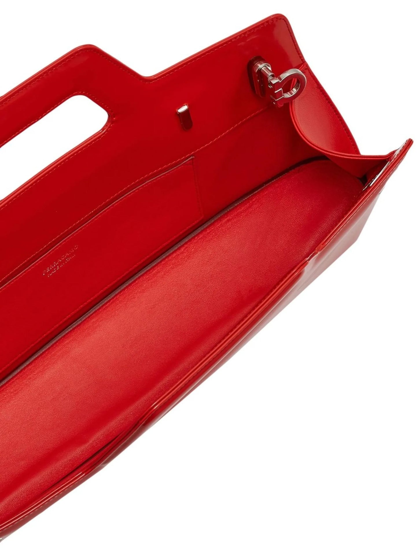 horizontal-design leather tote bag