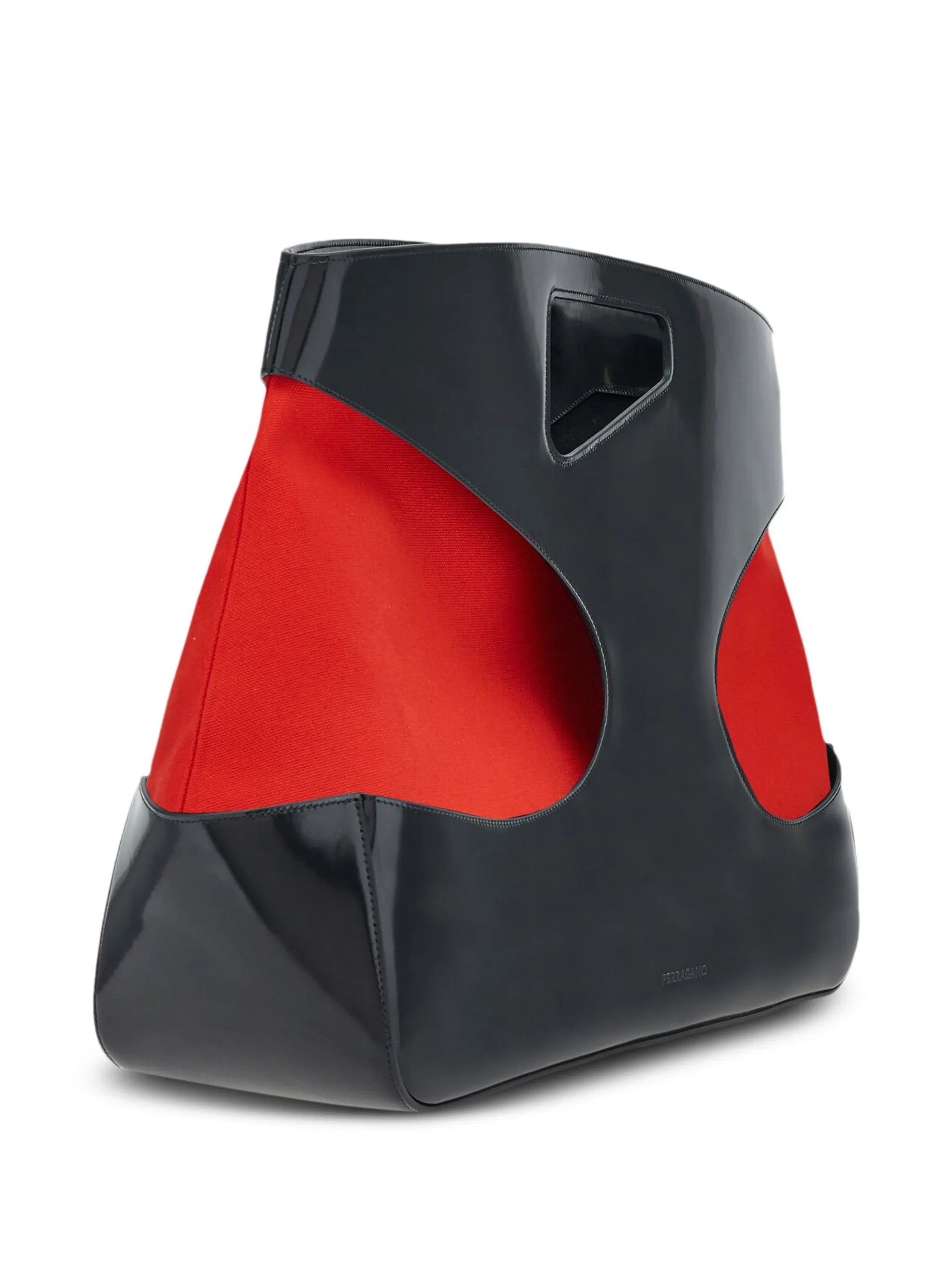 cut-out top handle bag